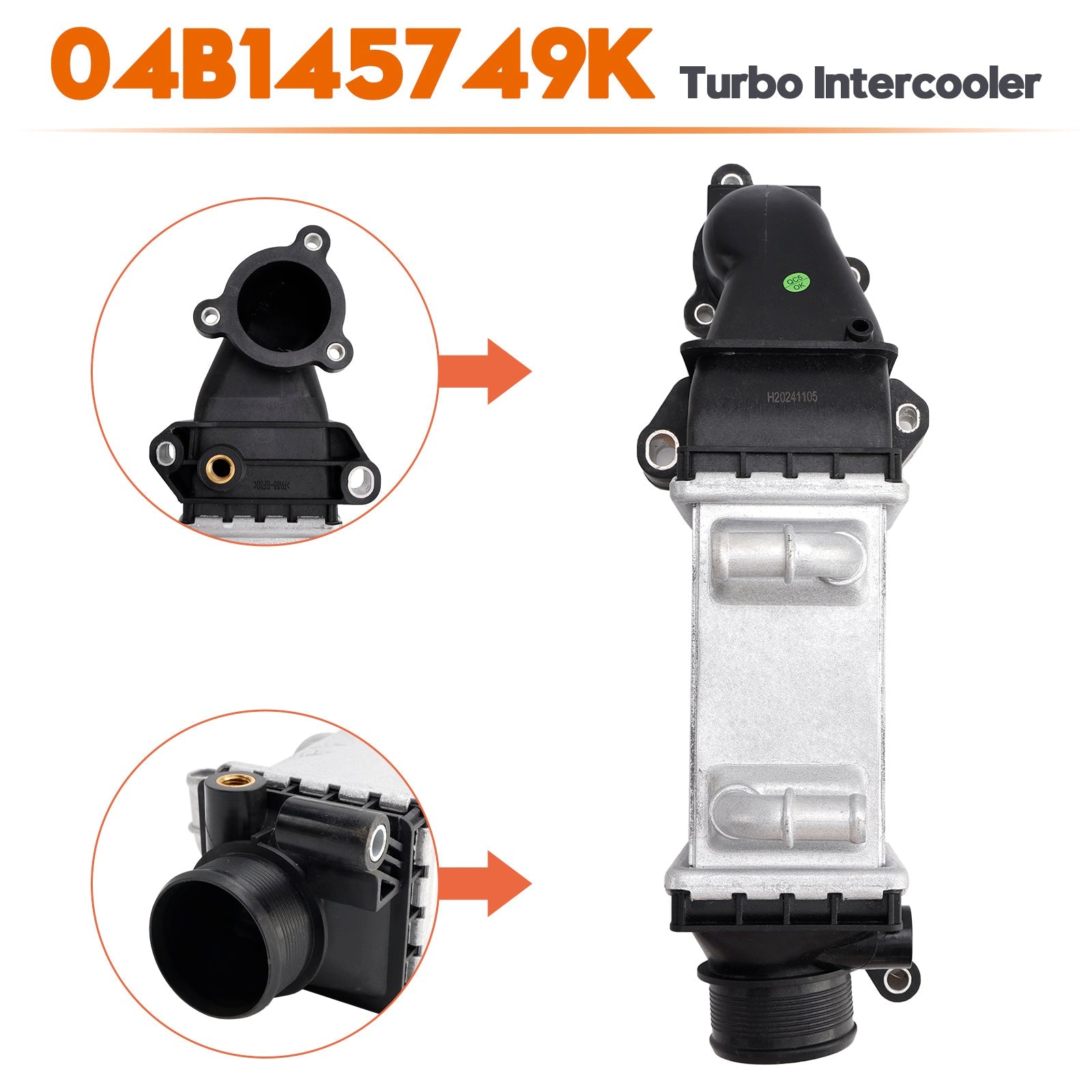 2015-2023 For Skoda Fabia NJ Saloon/Estate Turbo Intercooler 04B145749K