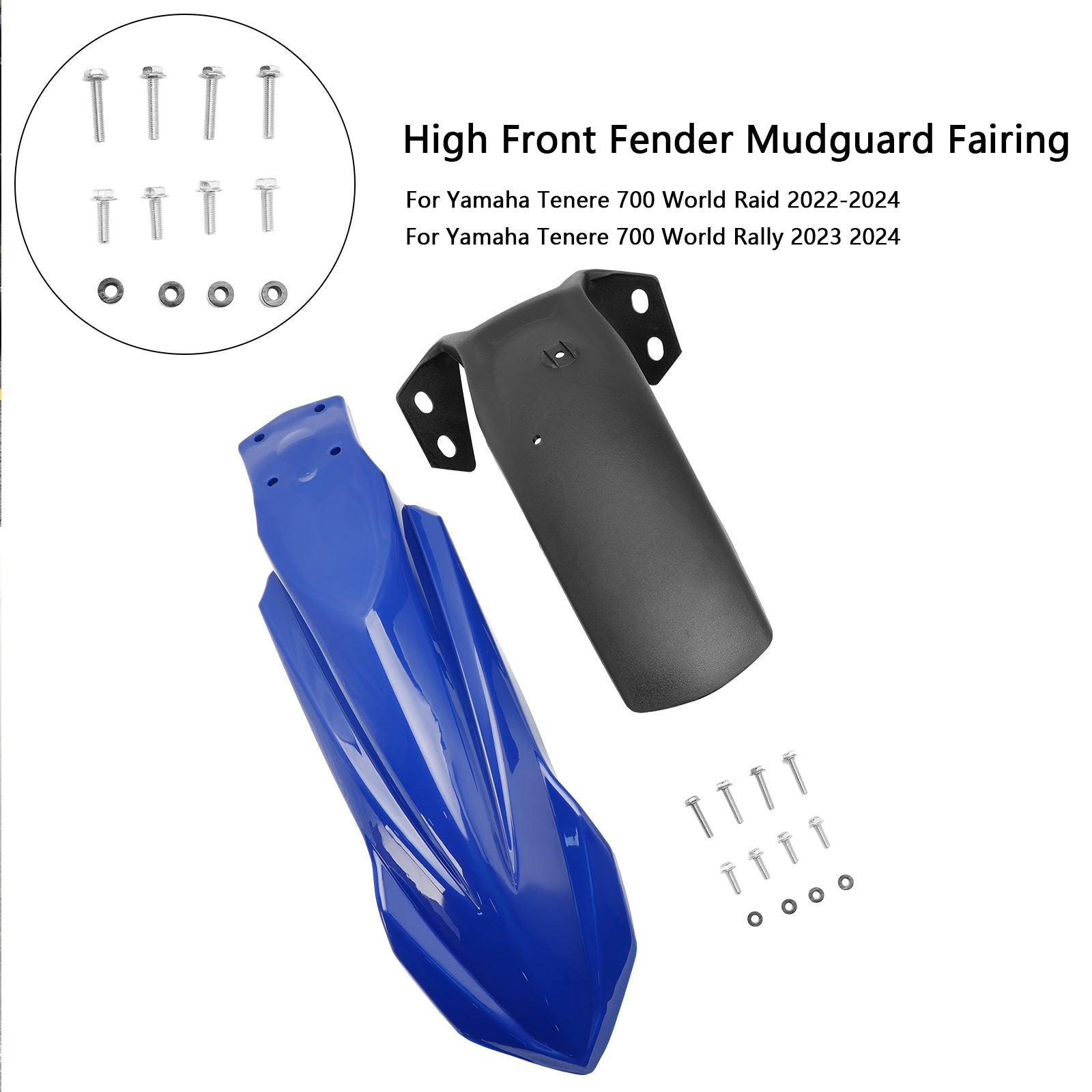 High Front Fender Mudguard Fairing For Yamaha Tenere 700 2019-2024