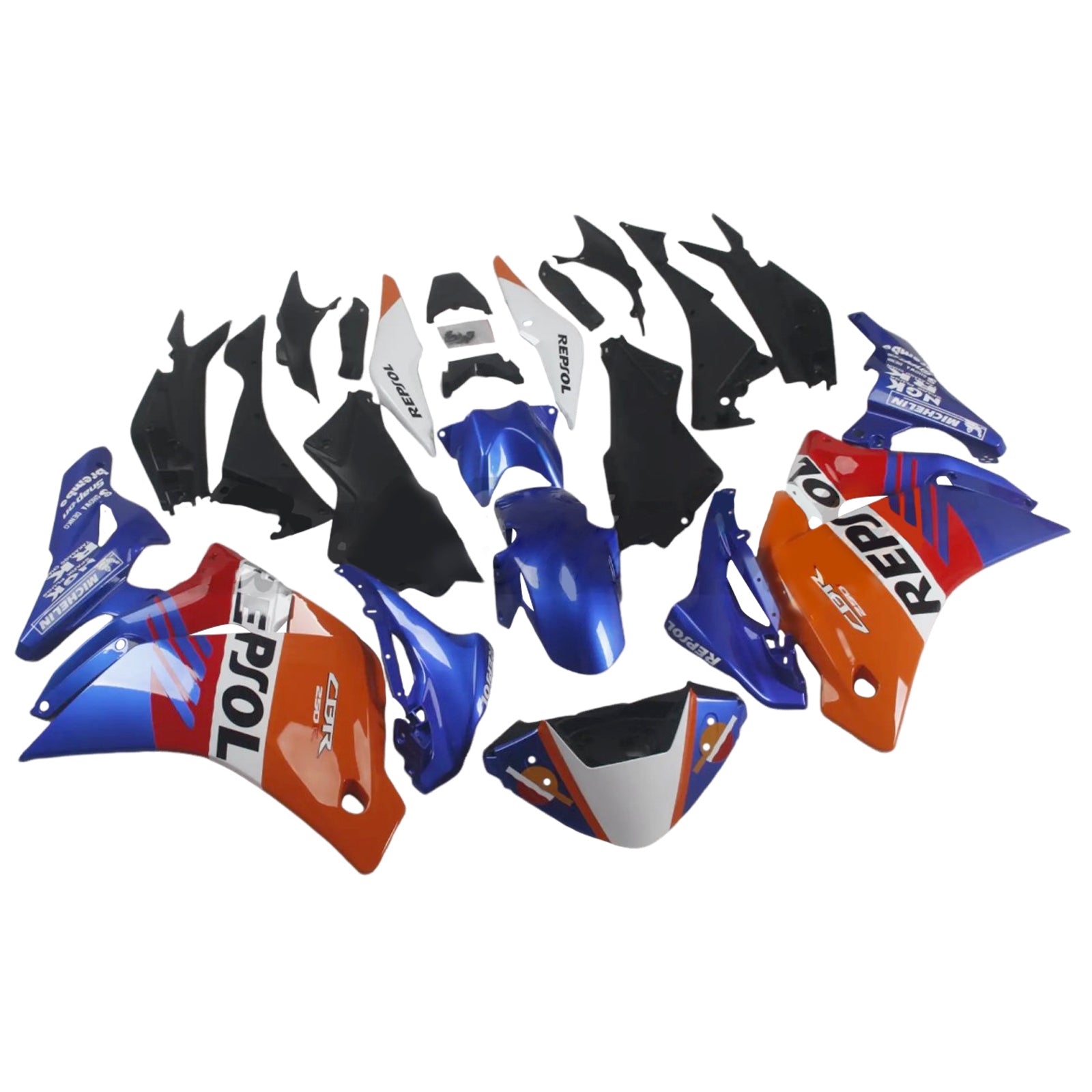 Amotopart Honda CBR250R 2011-2015 Kit Carenado Carrocería Plástico ABS