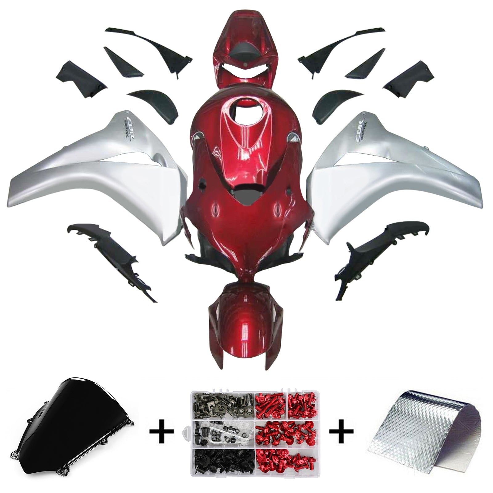 Amotopart Honda CBR1000RR 2008-2011 Fairing Kit Bodywork Plastic ABS