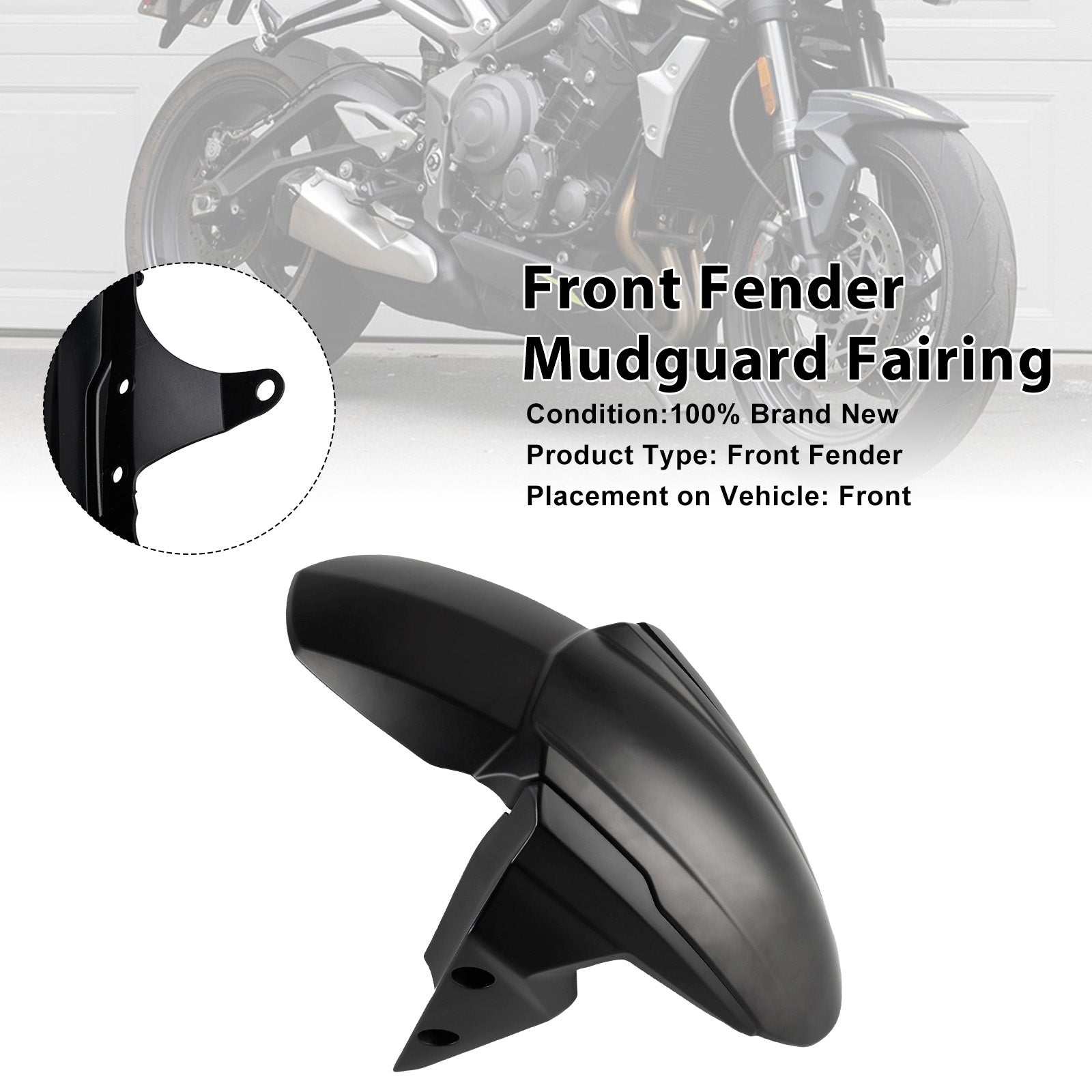 2020-2025 Street Triple 765 R RS Front Fender Mudguard Fairing