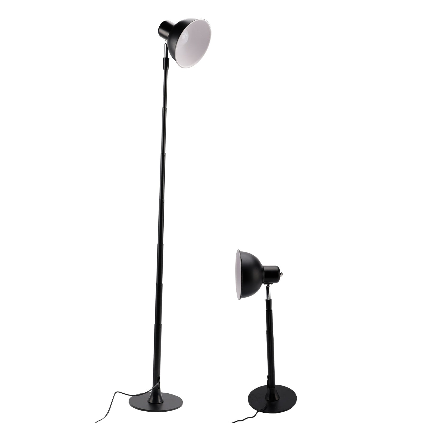 Dimmable for Bedroom/Office-Walnut Adjustable LED Floor & Table Lamp 3 Colors