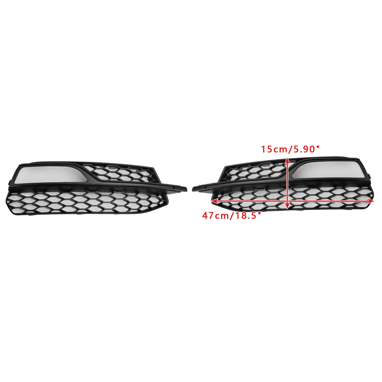 2013-2016 AUDI A3 S3 S-Line Front Lower Bumper Fog Light Cover Grille