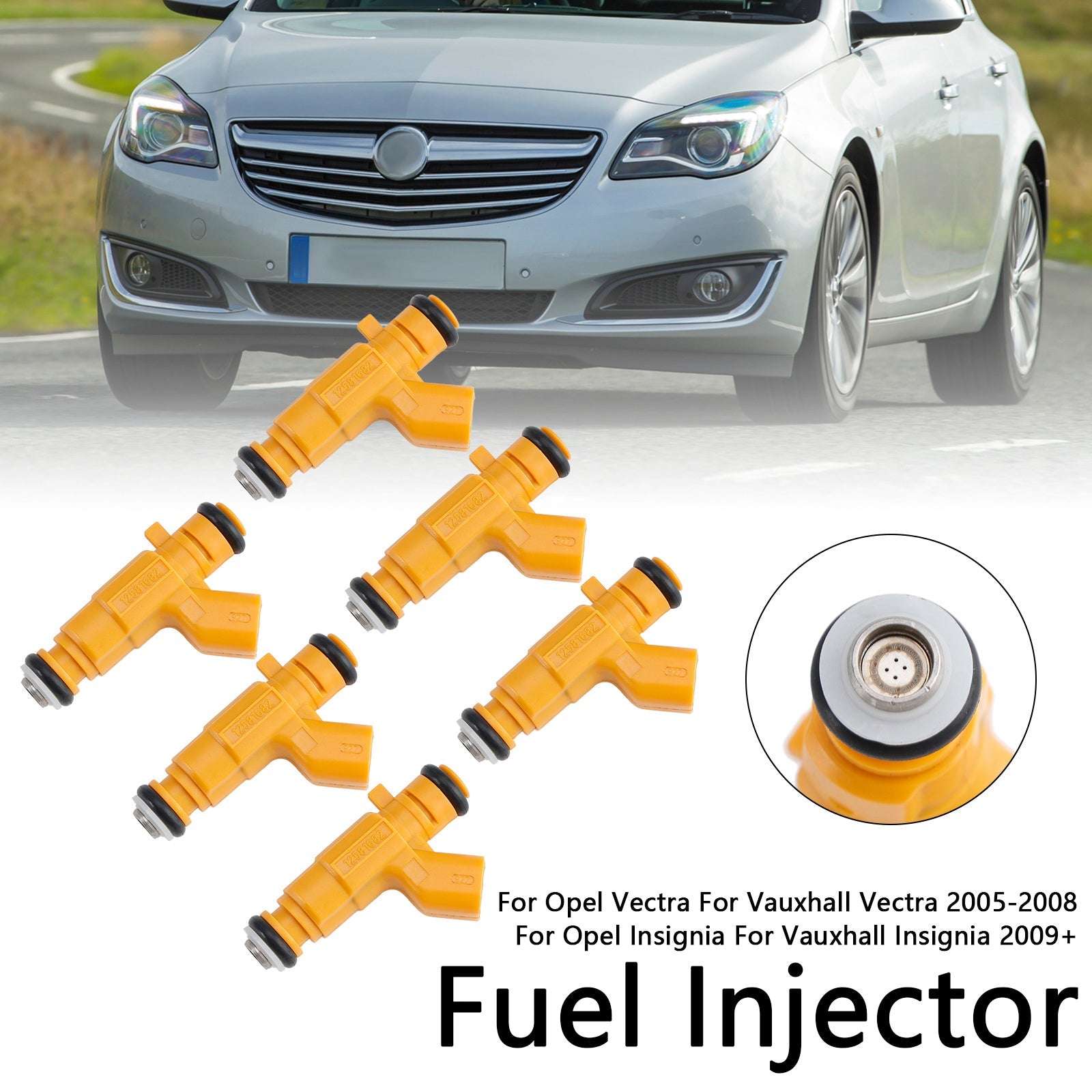 6PCS Fuel Injector 0280156129 Fit Vauxhall Vectra Fit Saab 9-3 2.8L 12581682