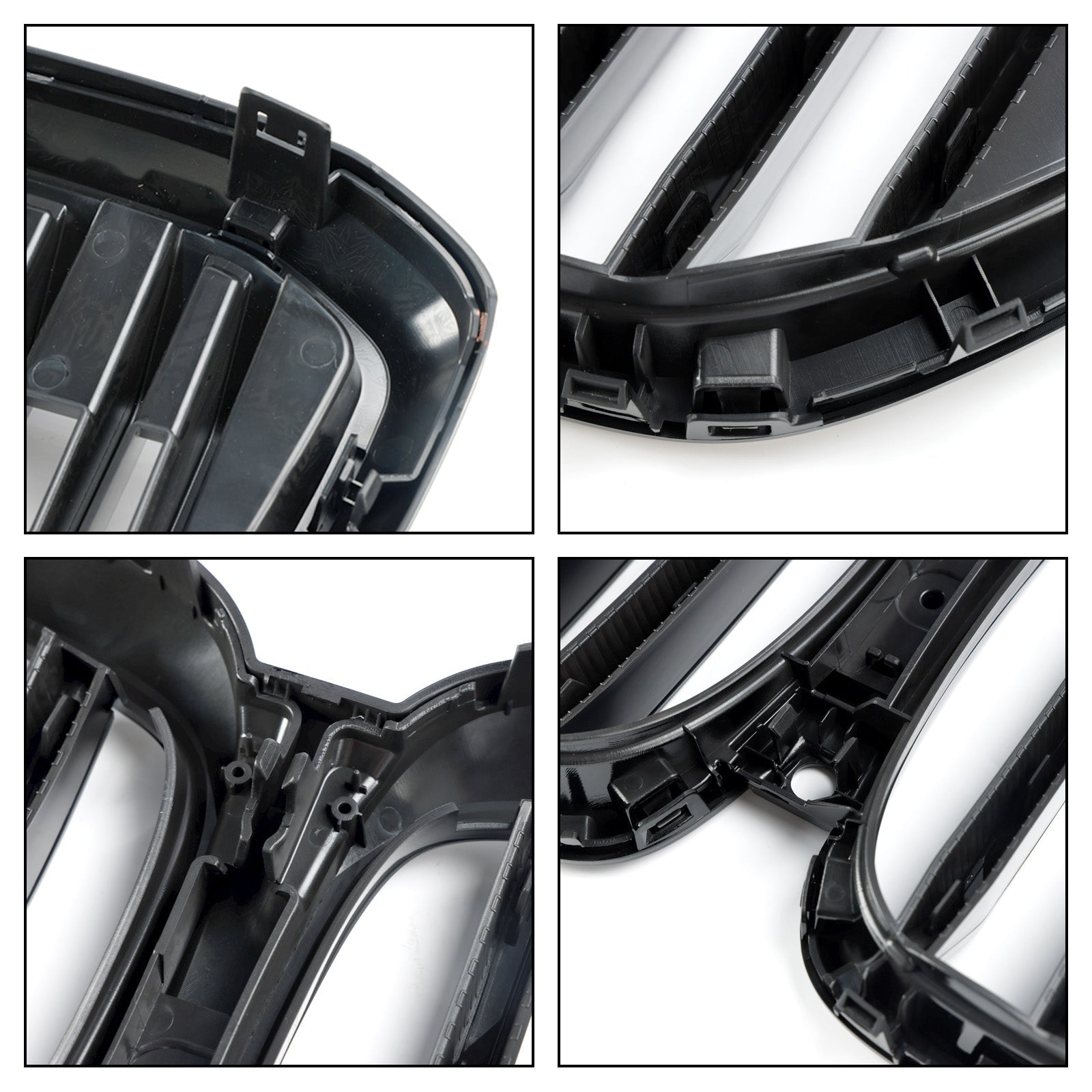 Gloss Black Front Bumper Grille For 2024 2025+ BMW G05 LCI X5 Single Line W/LED