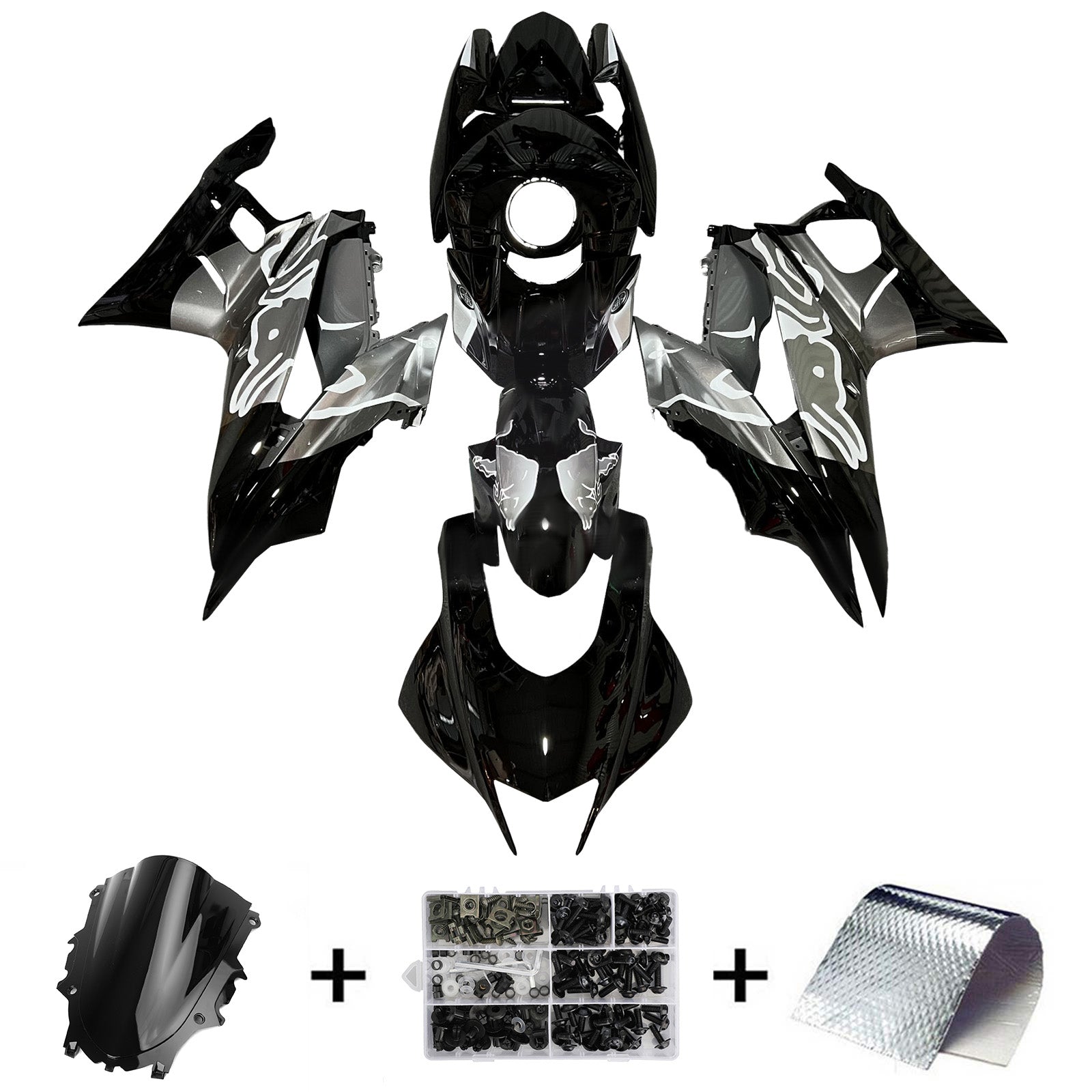 Injection Fairing Kit Bodywork Plastic ABS fit For Yamaha YZF-R3 R25 2019-2021