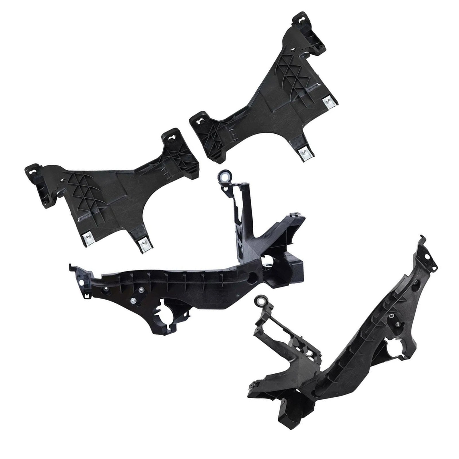4PCS Front Headlight Mount Support Plate Bracket For Audi A4 S4 2013 2014-2016