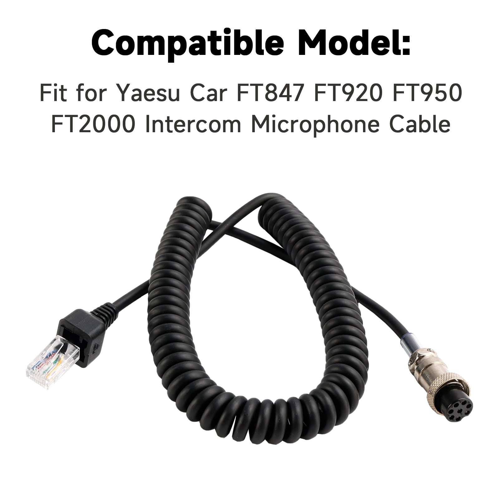 MH-31B8 Microphone Cable For Yaesu FT847 FT920 FT950 Intercom Microphone Cable