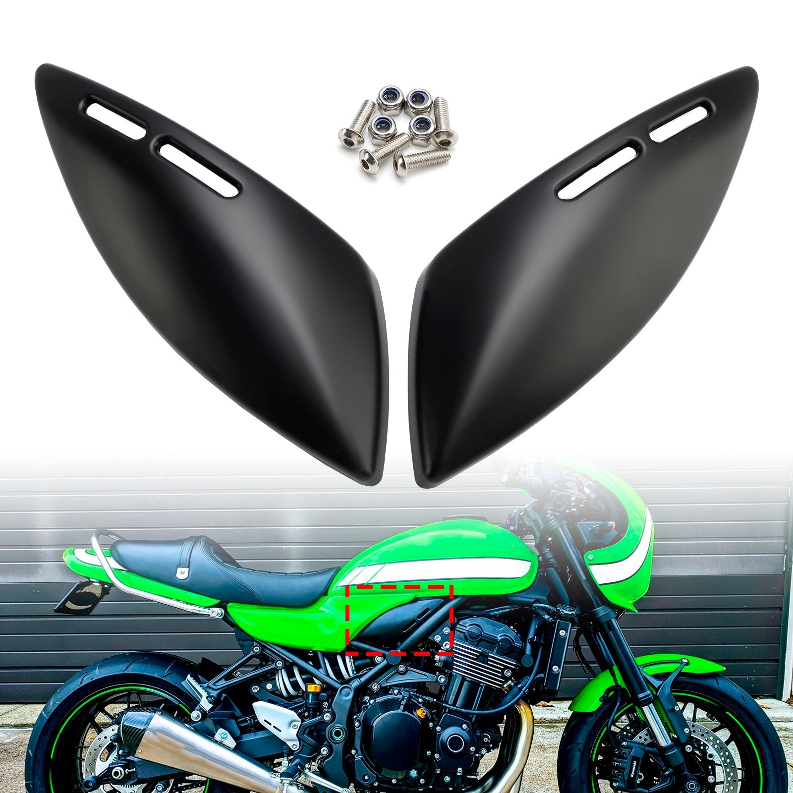 Gas Tank Side Cover Panel Fairing Cowl For Kawasaki Z900RS 2018-2024