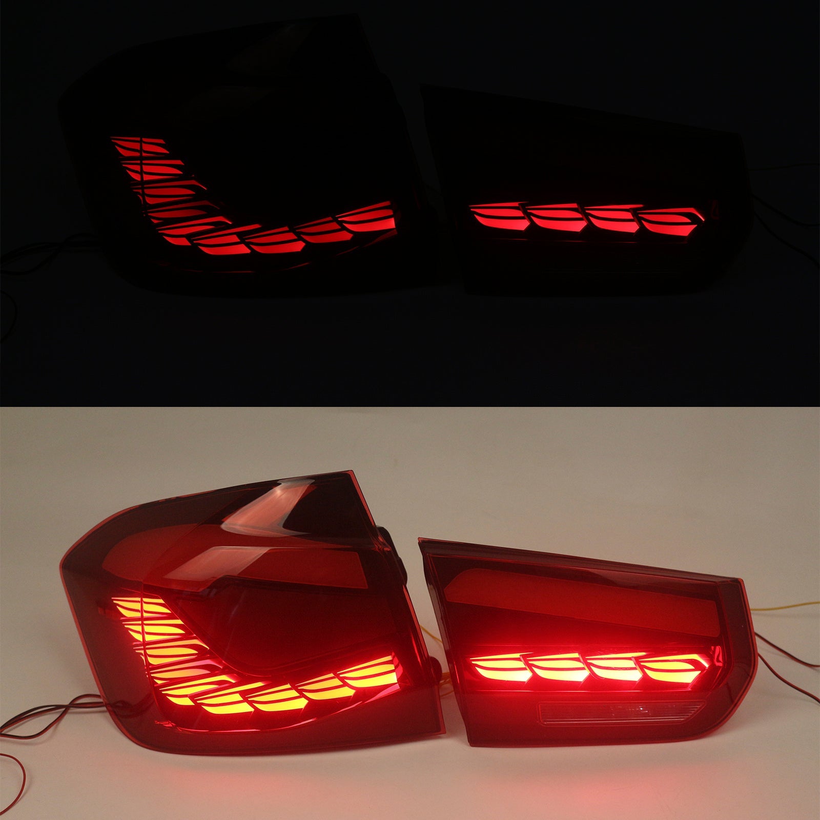 2012-2018  BMW 3 Series F30 F80 316d  L&R Red LED Tail Lights Rear Lamp Assembly 63217313039 63217372793