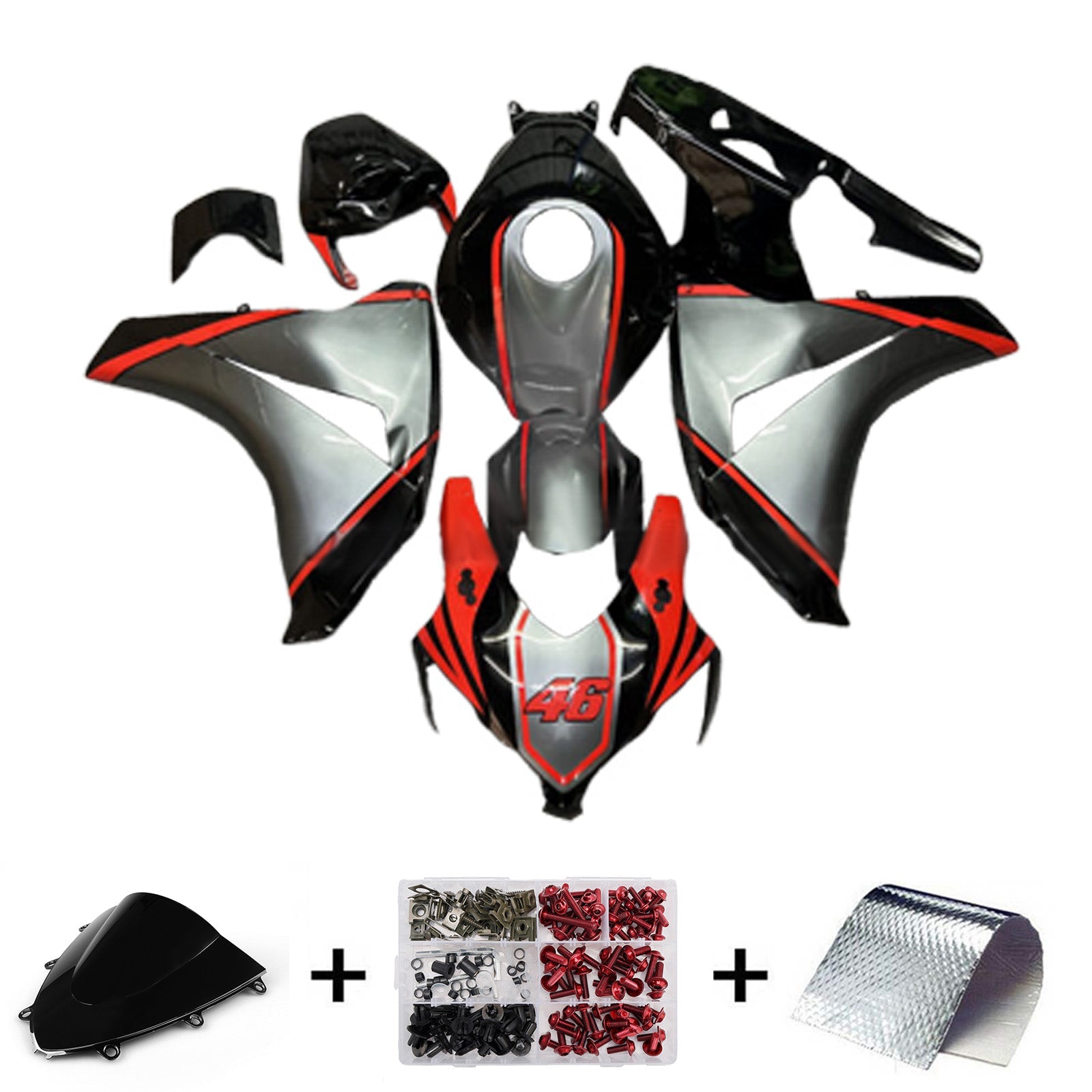 Injection Fairing Kit Bodywork Plastic ABS For Honda CBR1000RR 2008-2011
