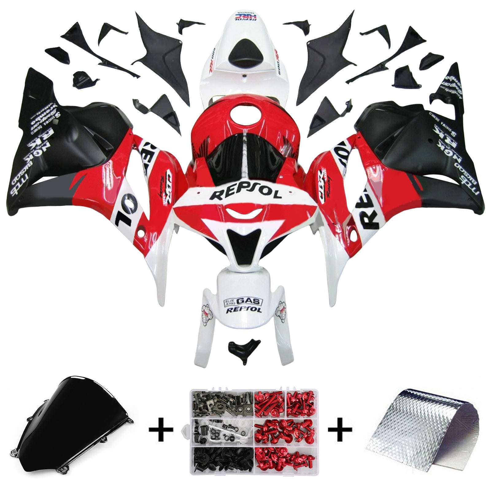 Honda CBR600RR 2009-2012 F5 Fairing Kit Bodywork Plastic ABS