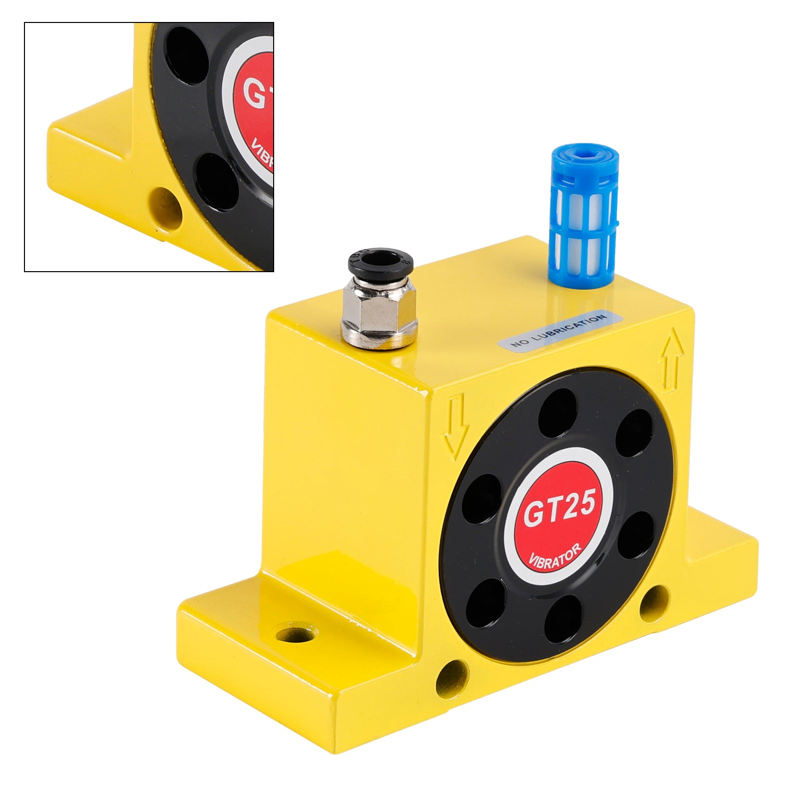 Pneumatic Turbine Vibrators GT25 1/4" Silent Golden Industrial Vibrator