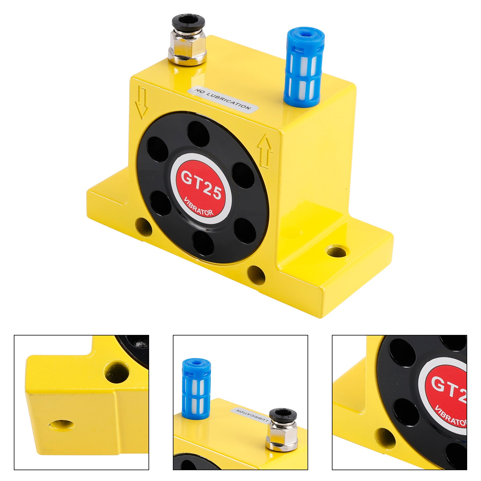 Pneumatic Turbine Vibrators GT25 1/4" Silent Golden Industrial Vibrator