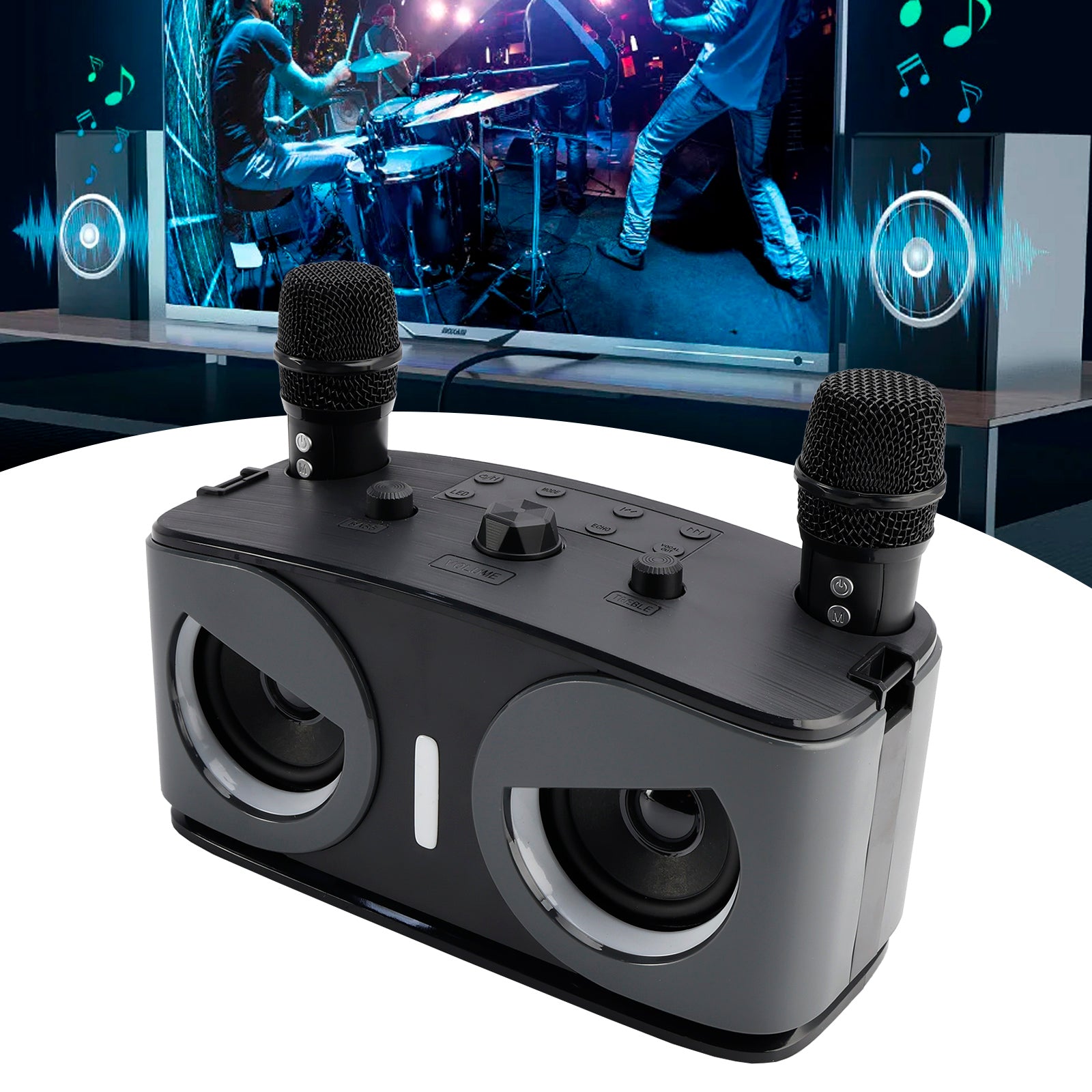 Wireless Bluetooth Speaker 20W High Power Home Theater Karaoke All-in-One Audio