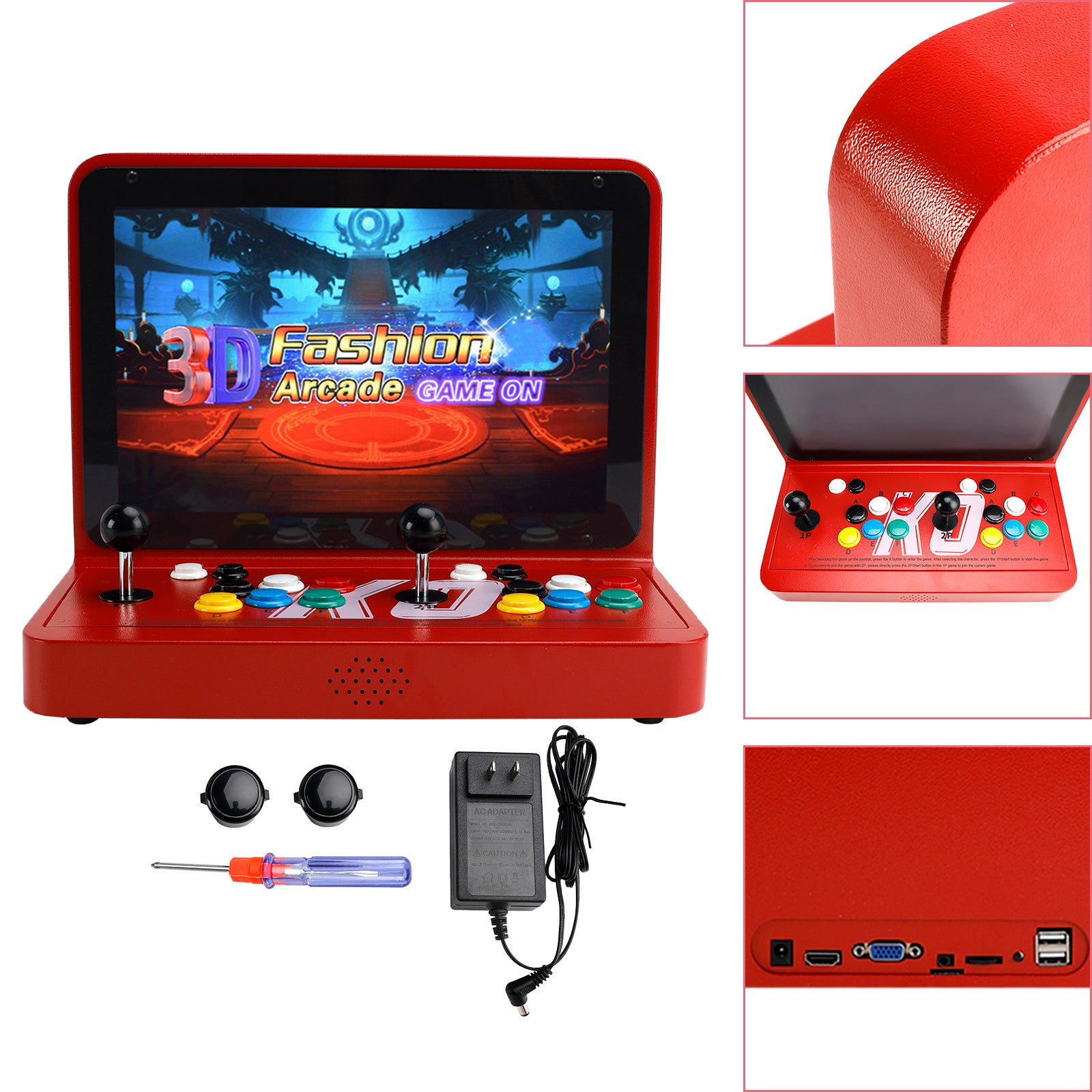 23000 Games in 1 Box Arcade Game Console 17inch HD Screen For PC Projector 4K TV