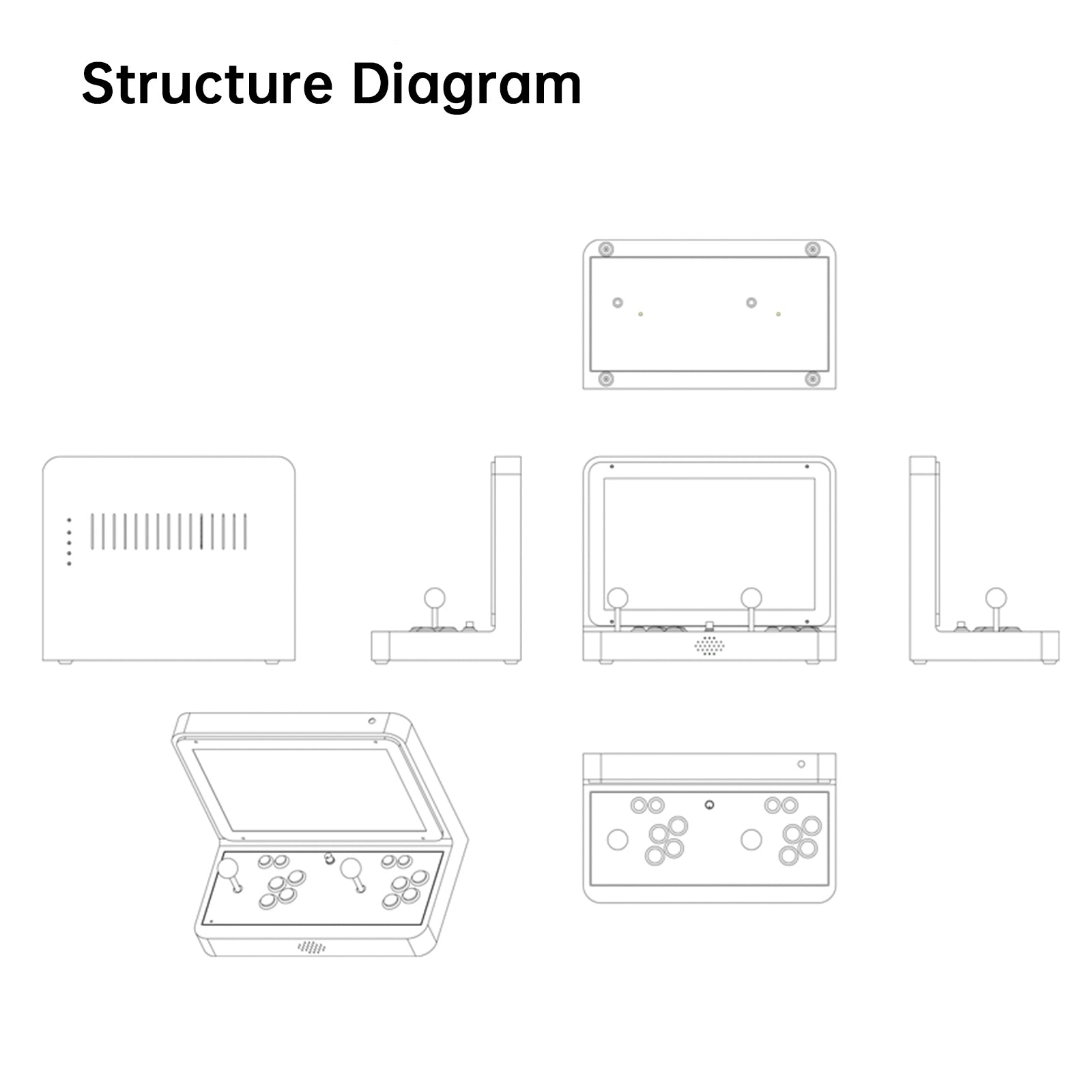 23000 Games in 1 Box Arcade Game Console 17inch HD Screen For PC Projector 4K TV