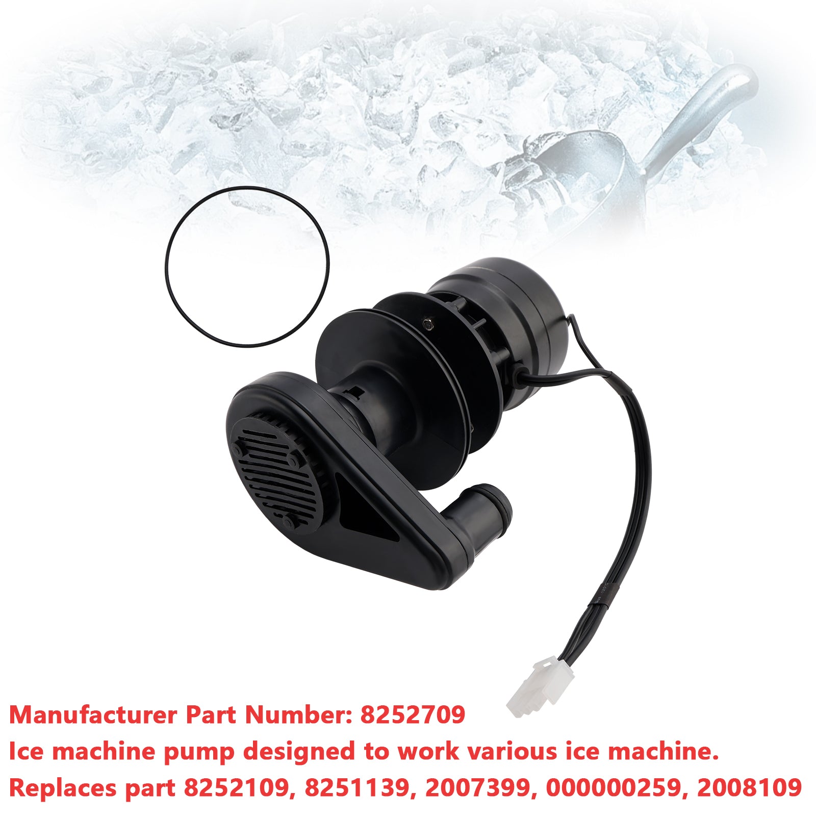 Ice Machine Water Pump 230 Volt for Manitowoc 8252709 8251139 2007399 NEW
