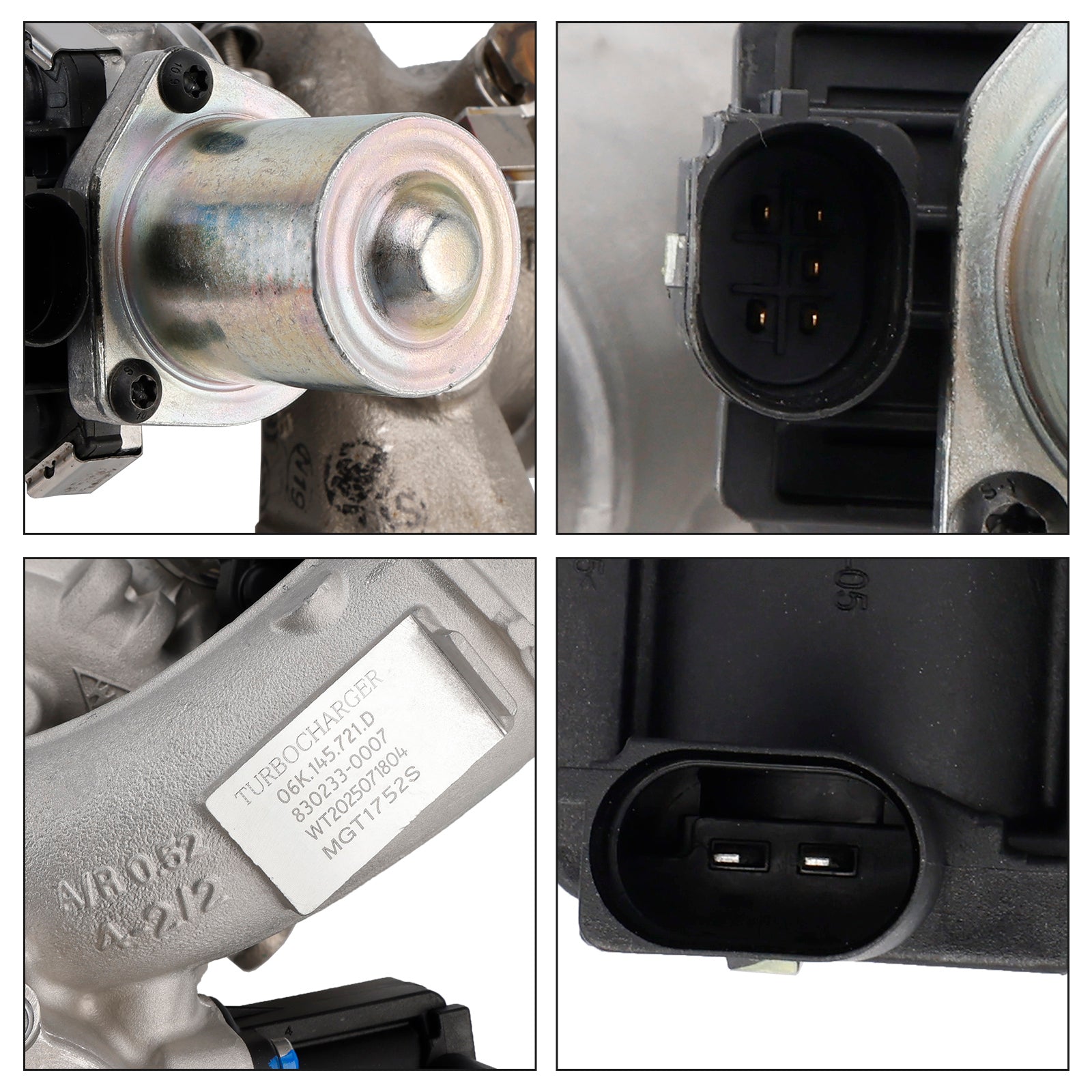 2014-2018 Volkswagen Jetta L4 1.8L Turbocharged Turbo Turbocharger 06K145721D 2511625