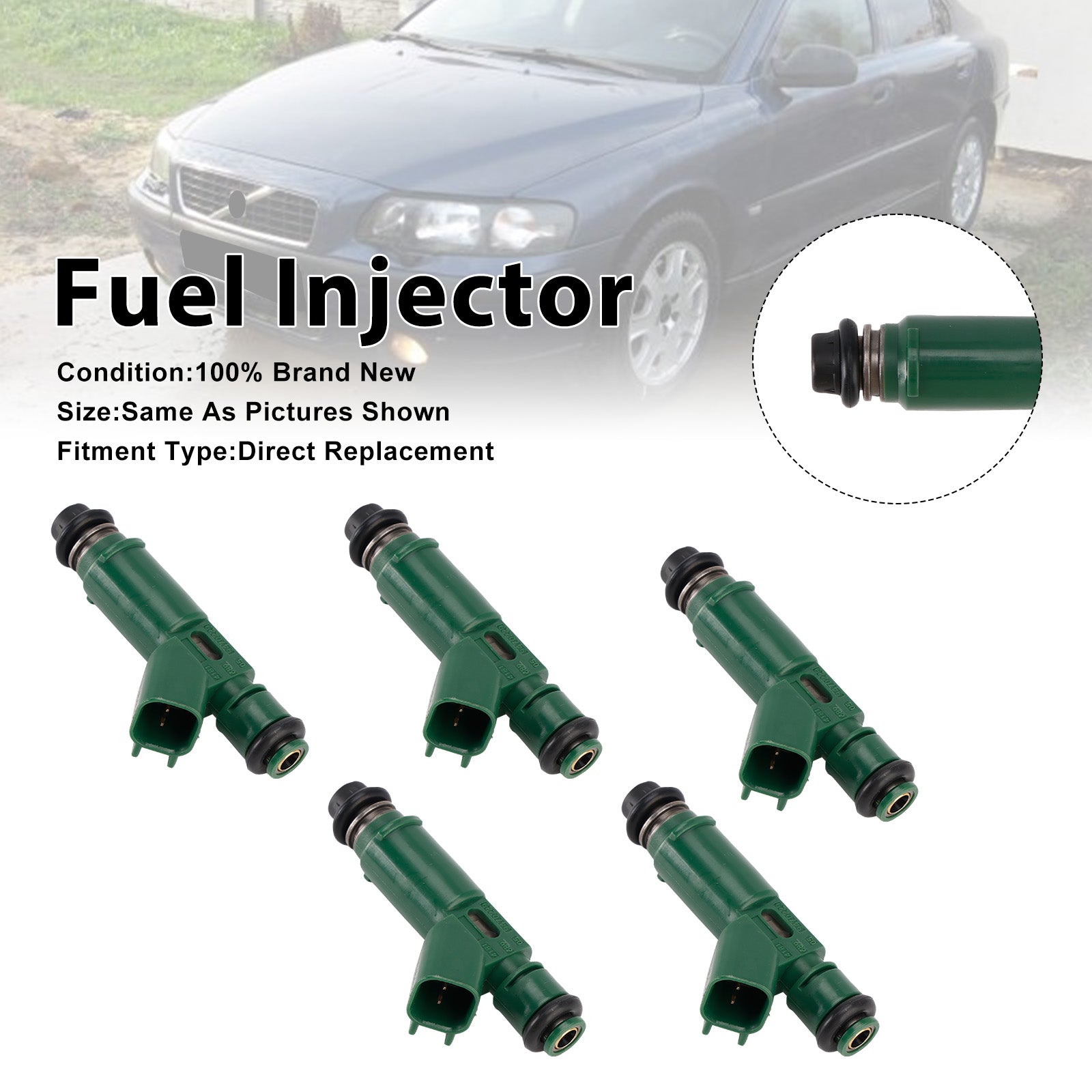 1999-2005 For Volvo S60 2.4L 5PCS Fuel Injector 9470229