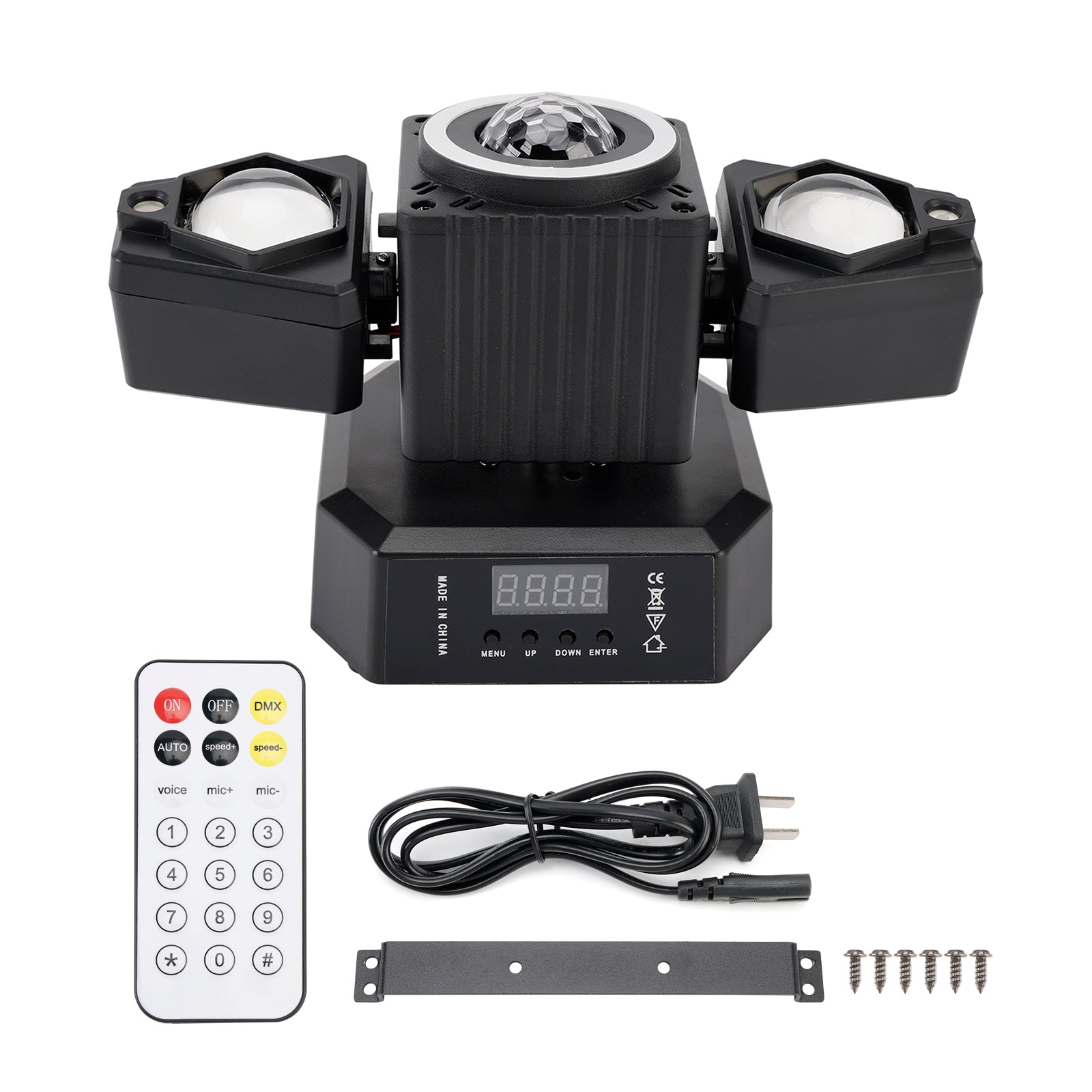 Moving Head Light Rotating Disco Ball Laser Beam Strobe Remote DMX Stage Light