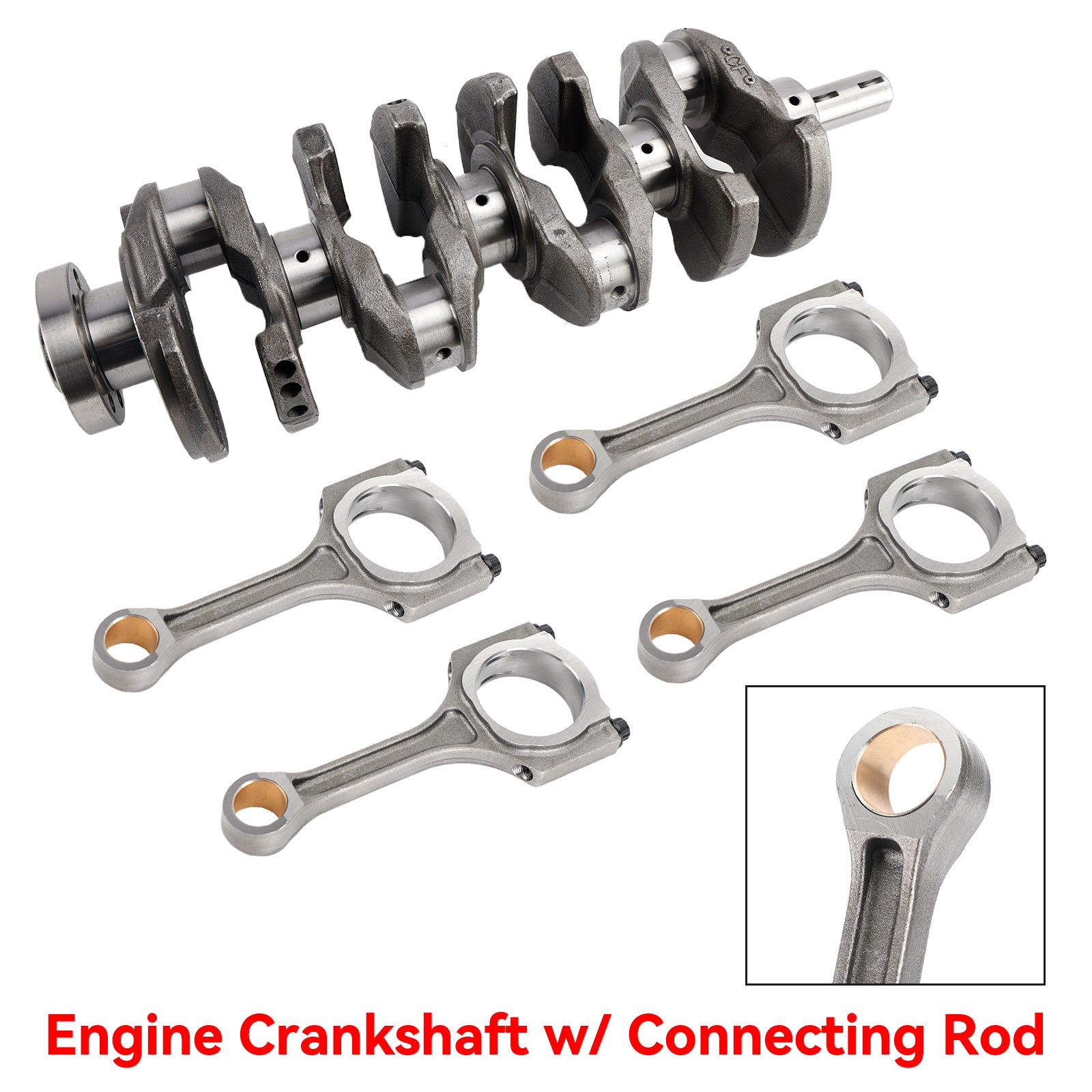 Engine Crankshaft w/ Connecting Rod For 10-18 kia Hyundai Sonata Kia Forte 2.4L