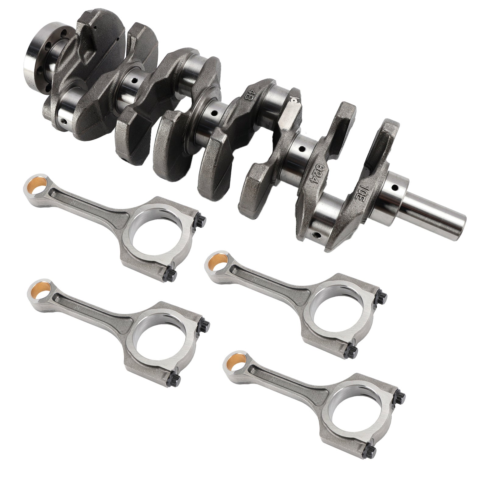 Engine Crankshaft w/ Connecting Rod For 10-18 kia Hyundai Sonata Kia Forte 2.4L