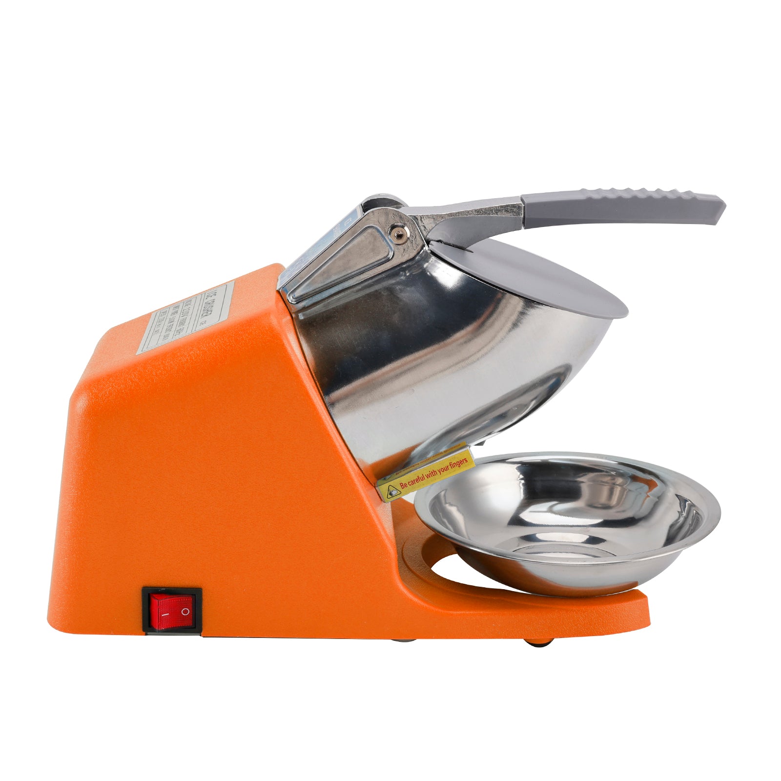 Electric Ice Crusher Machine 143LBS/Hr Snow Cone Maker Ice Shaver 500W UK Plug