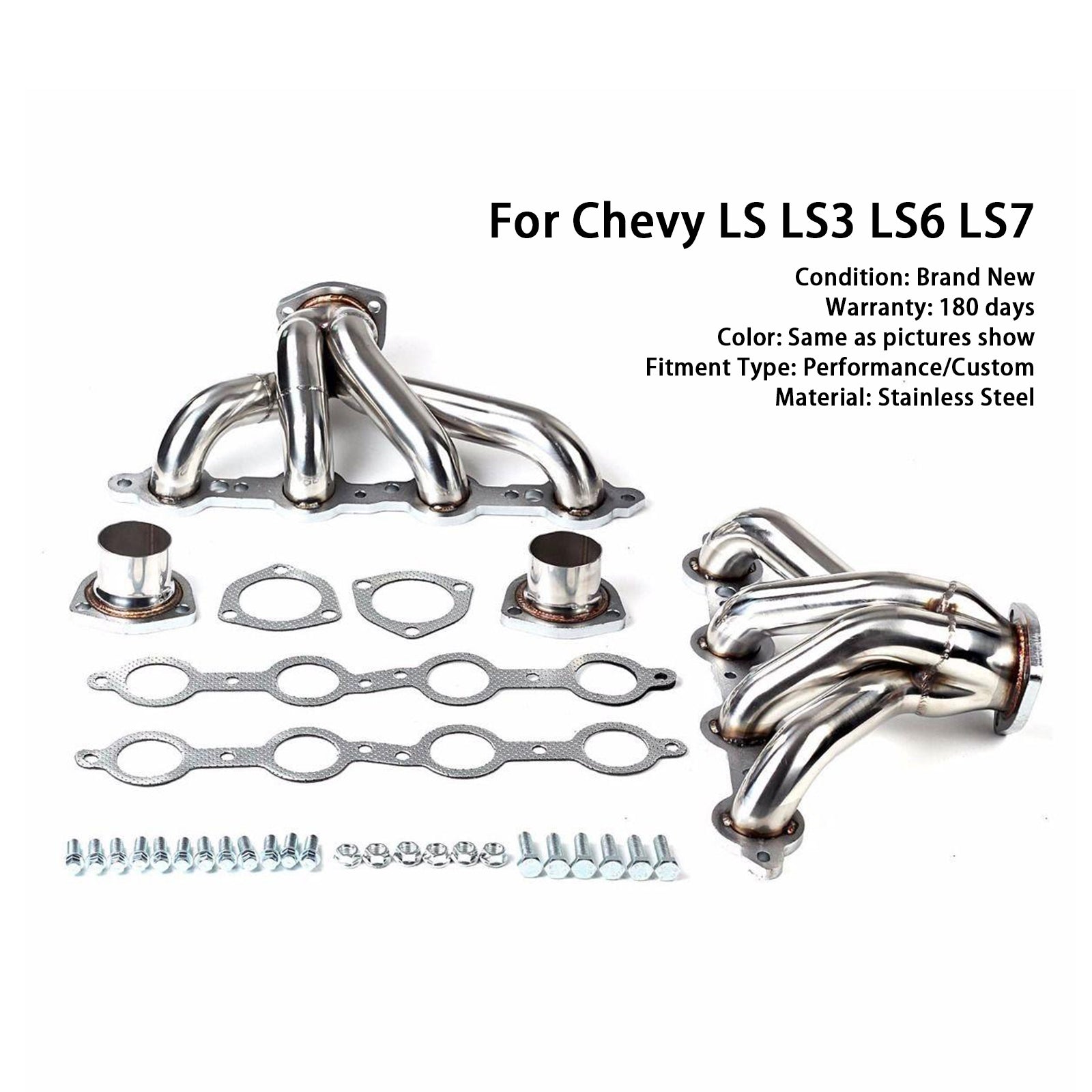 Exhaust Manifold Header Fit Chevy LS LS3 LS6 LS7