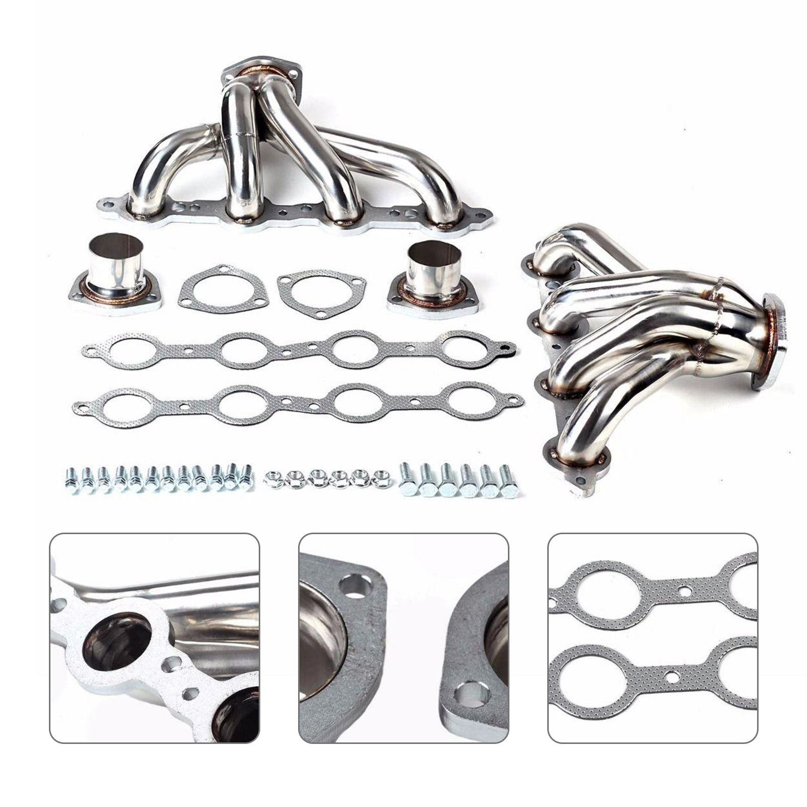 Exhaust Manifold Header Fit Chevy LS LS3 LS6 LS7