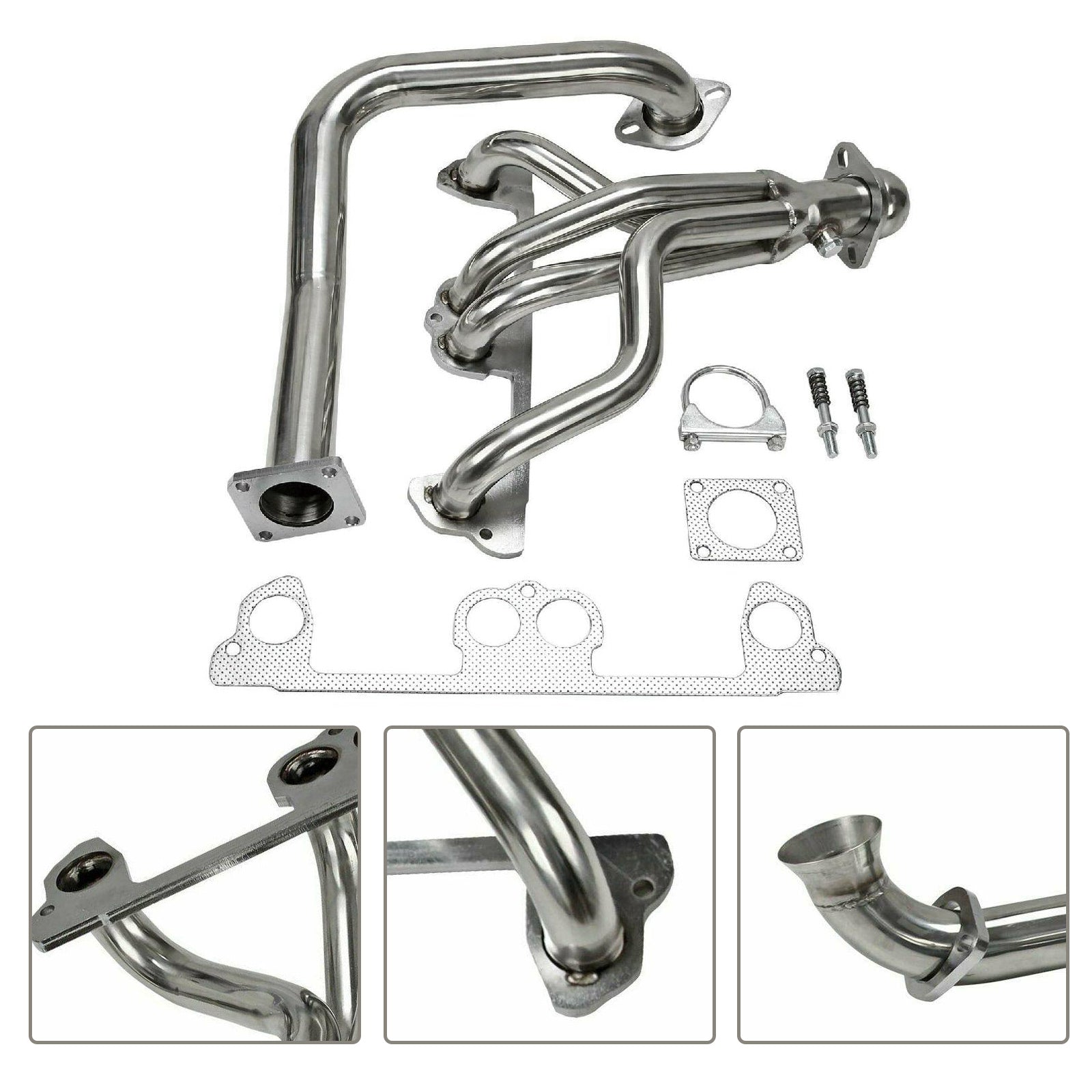 Exhaust Manifold Header w/ Downpipe Fit Jeep Wrangler YJ 2.5L L4 1991-1995