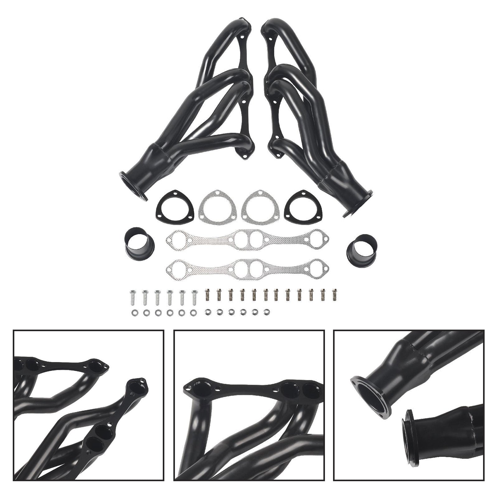 Exhaust Manifold Header Fit Chevy Small Block SB V8 262 265 283 305 327 350 400