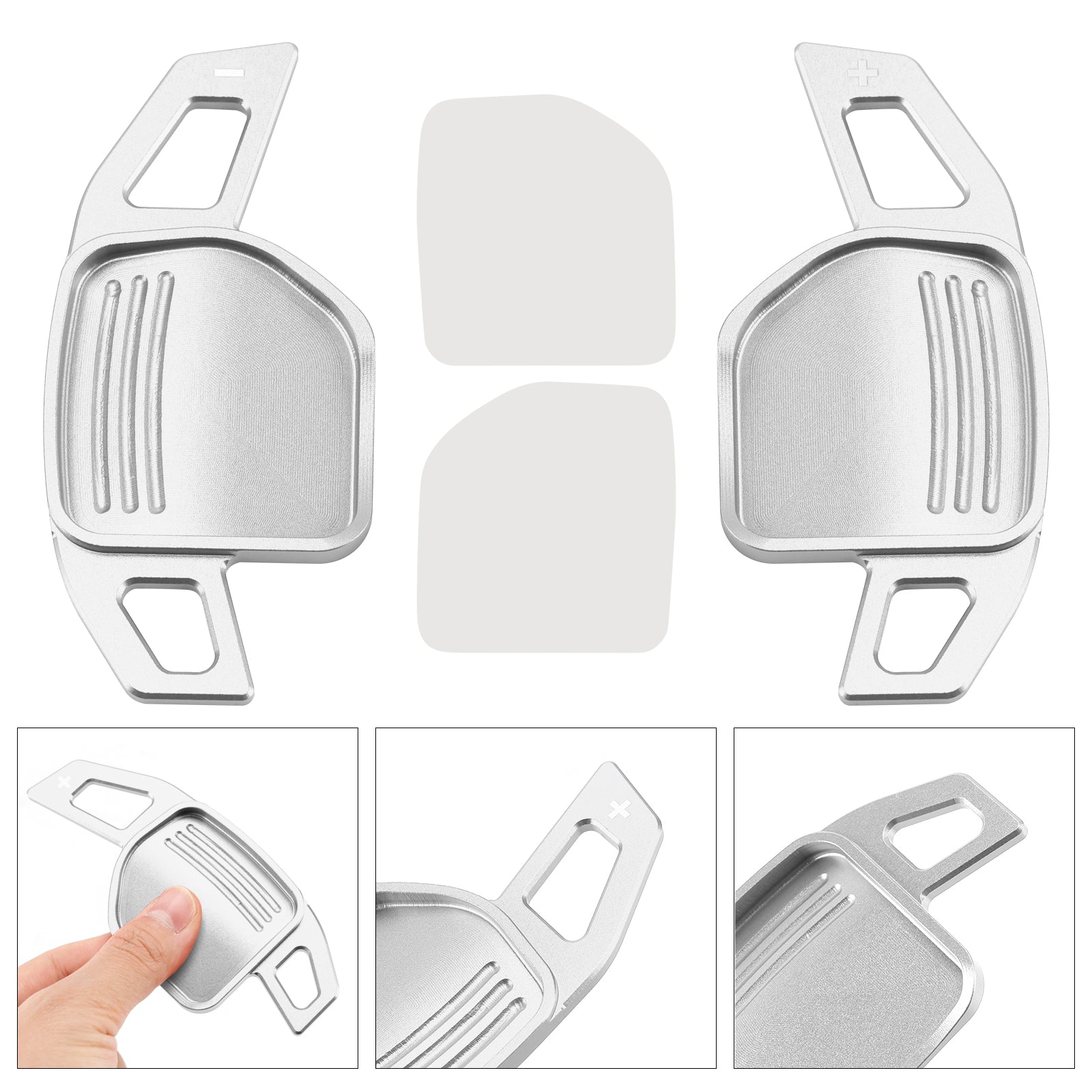 Steering Wheel Paddle Shifter For Audi A3 A4 A5 A6 TT Q5 08-14 Aluminium