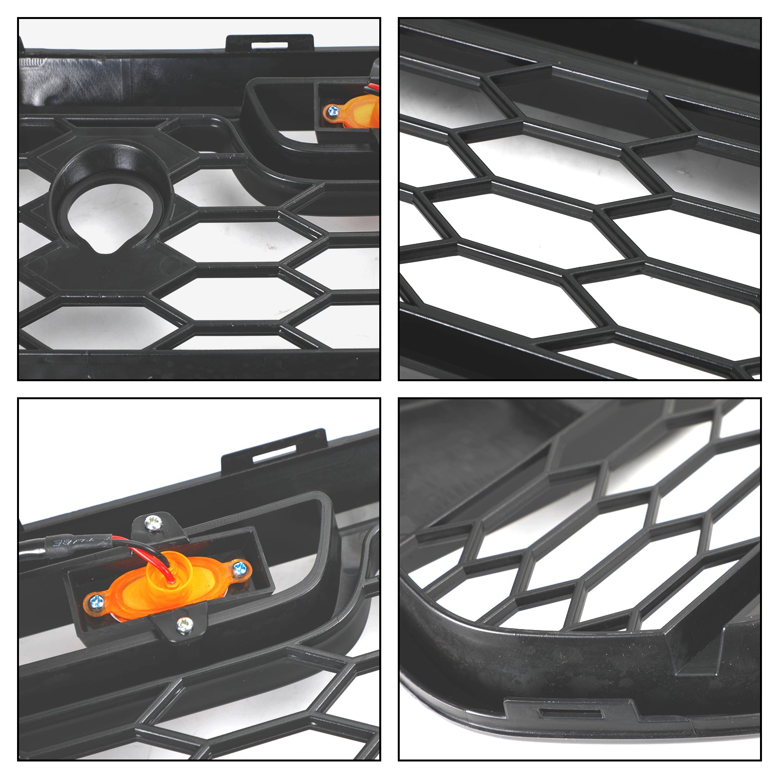 Matt Black Front Bumper Grille Grill w/LED Fit Ford Transit MK8 2015-2018 Raptor