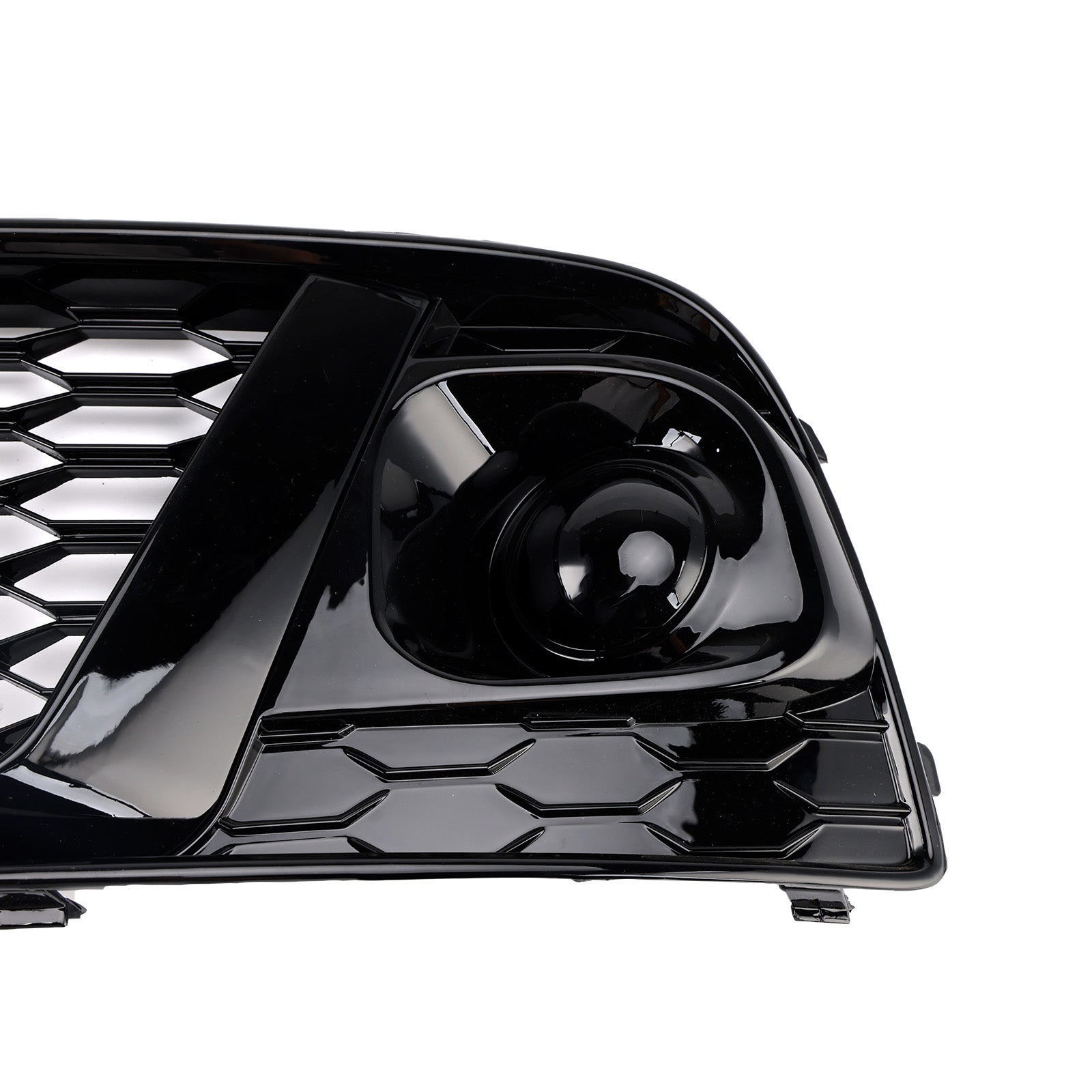 Front Honeycomb Mesh Grill + Fog Lamp Grille Fit Audi Q5 SQ5 2018 2019