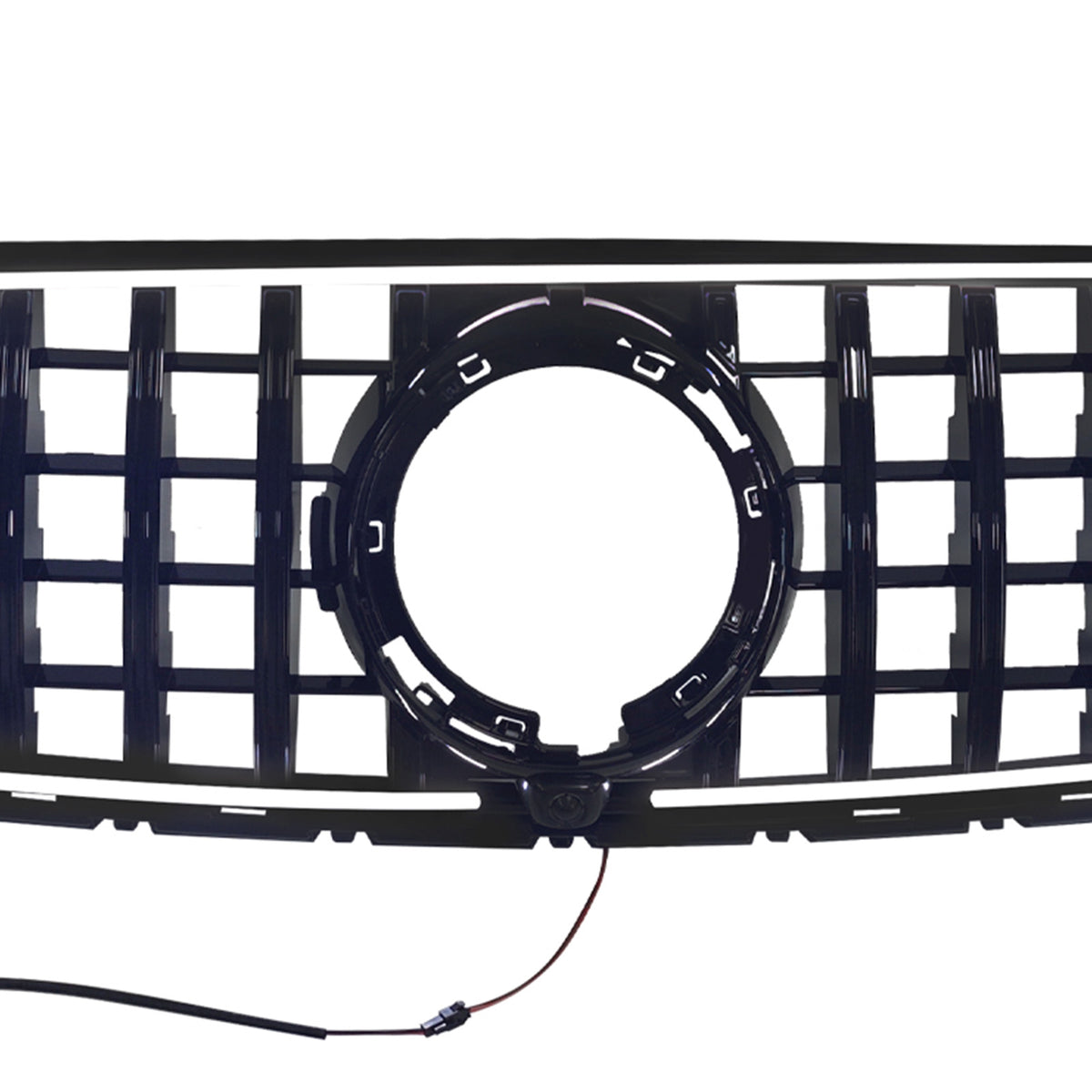 GT-Style Front Bumper Grille Fit Mercedes-Benz X253 GLC250 GLC300 2020-2022