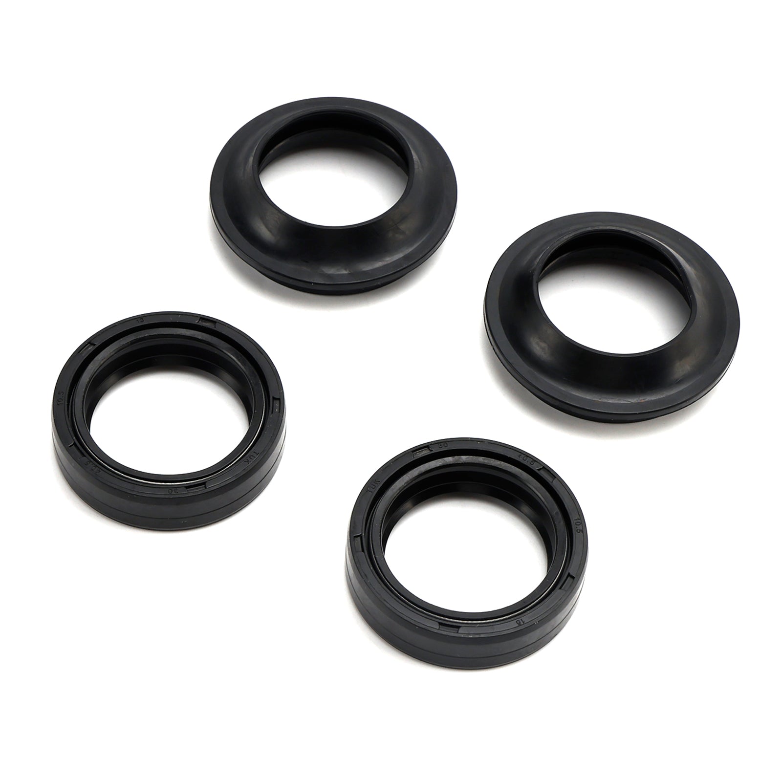 Juego de sellos y polvo de horquilla para Yamaha TTR125 TY125 YBR125 DT125 RD125 1974-2014 Genérico