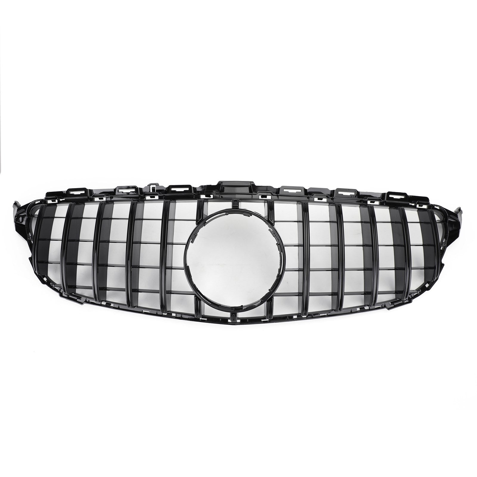 2015-2018 Mercedes Benz C-Class W205 C205 A205 C200 250 300 350 C43 GTR Style Front Bumper Grill Replacement Black Grille