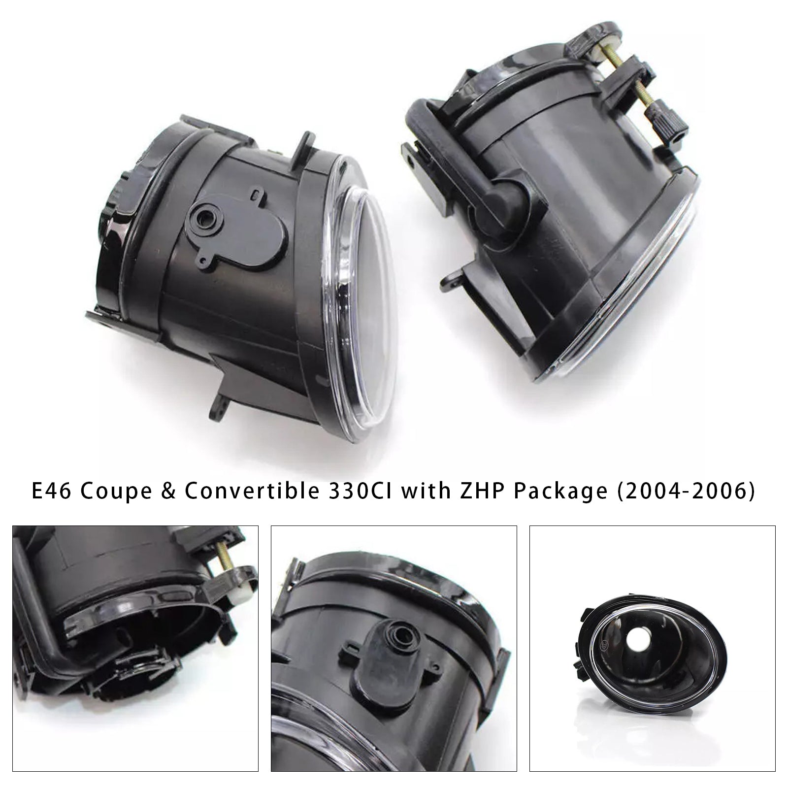 Pair Front Fog Light Lamps Without Bulbs For  BMW E46 3 Series 2001-2006