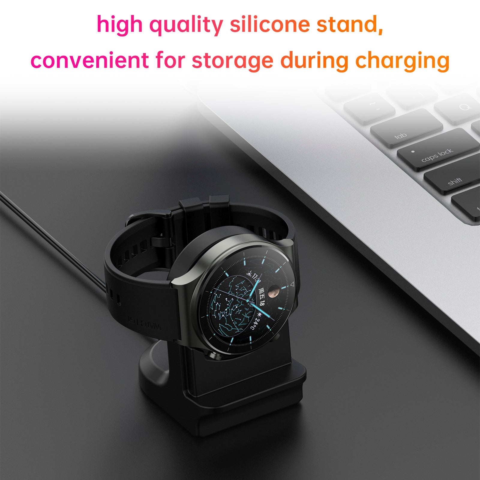 CSilicone Stand Watch Base Stand Replacement For Huawei GT Runner/GT3/3/GT2 PRO