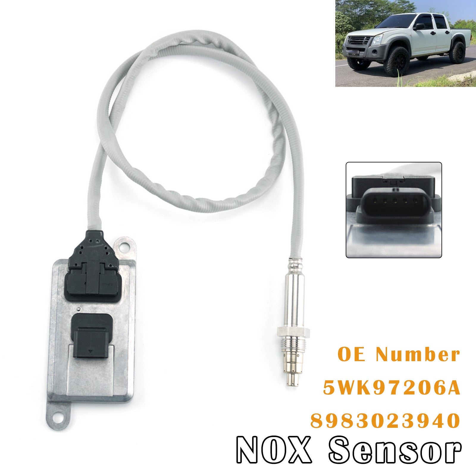 For ISUZU D-MAX I 2007.01-2012.06 2.5 DiTD 4x4 Nitrogen Oxygen NOX Sensor 5WK97206A