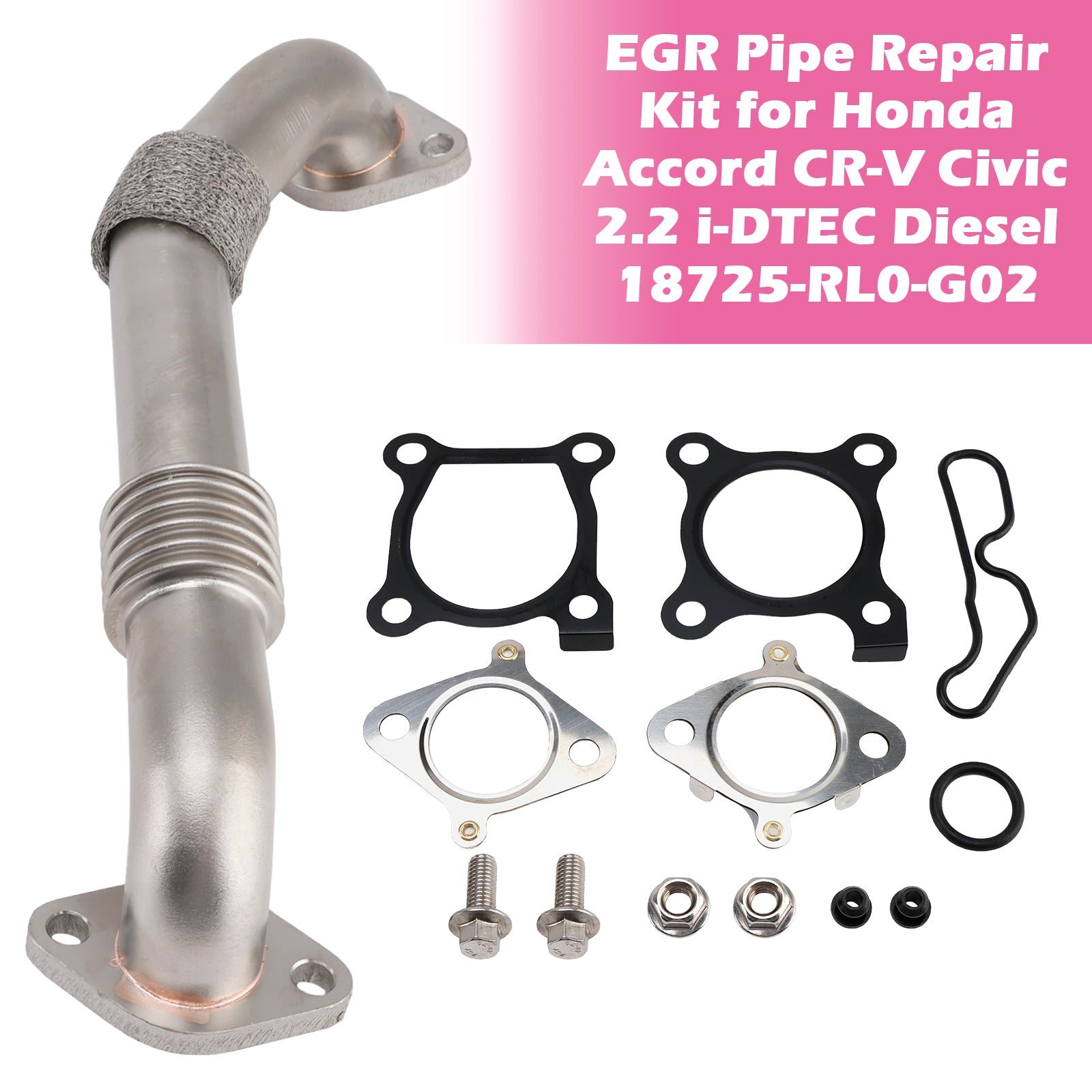 EGR Pipe Repair Kit for Honda Accord CR-V Civic 2.2 i-DTEC Diesel 18725-RL0-G02