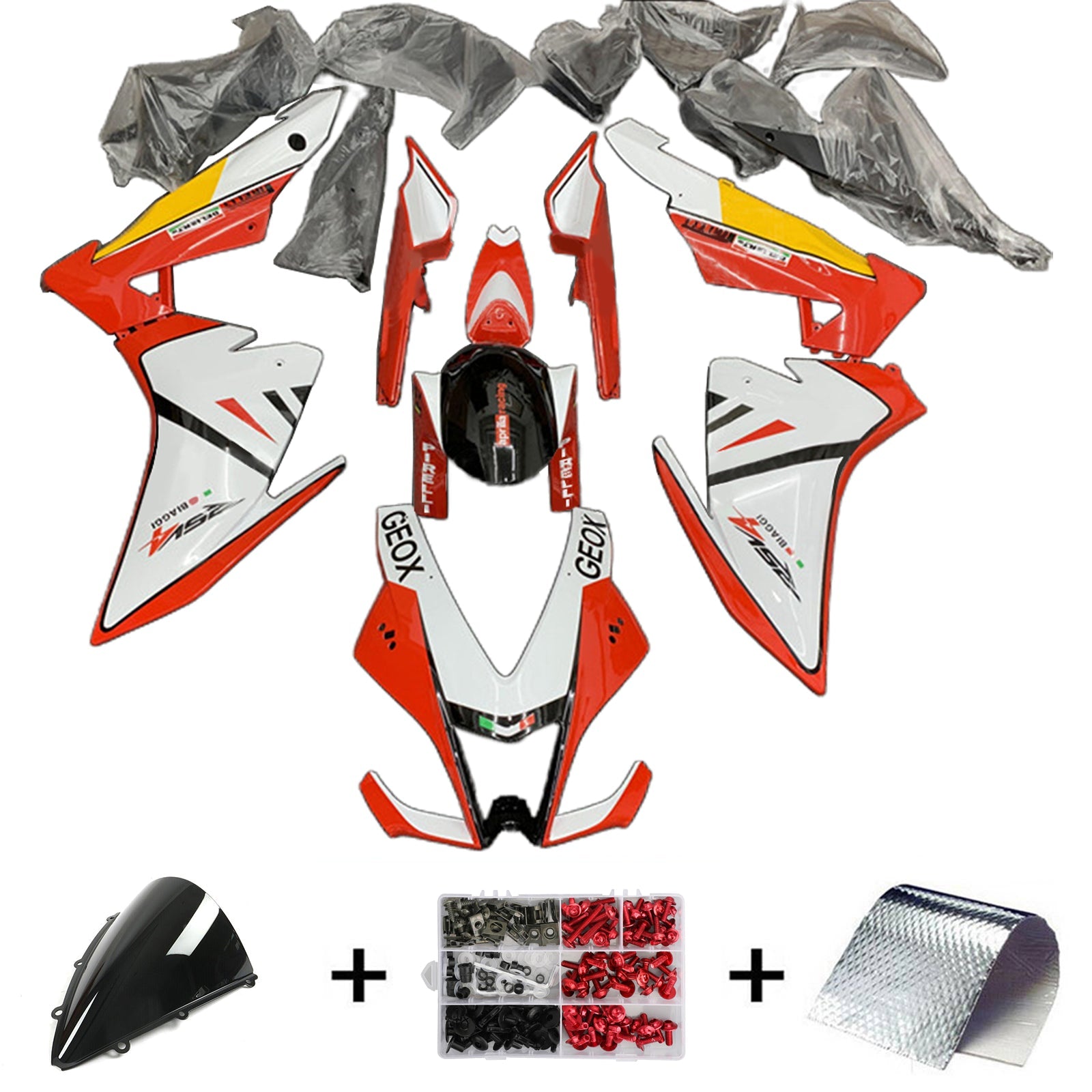 Amotopart Aprilia RSV4 1000 2009-2015 Fairing Kit Bodywork Plastic ABS