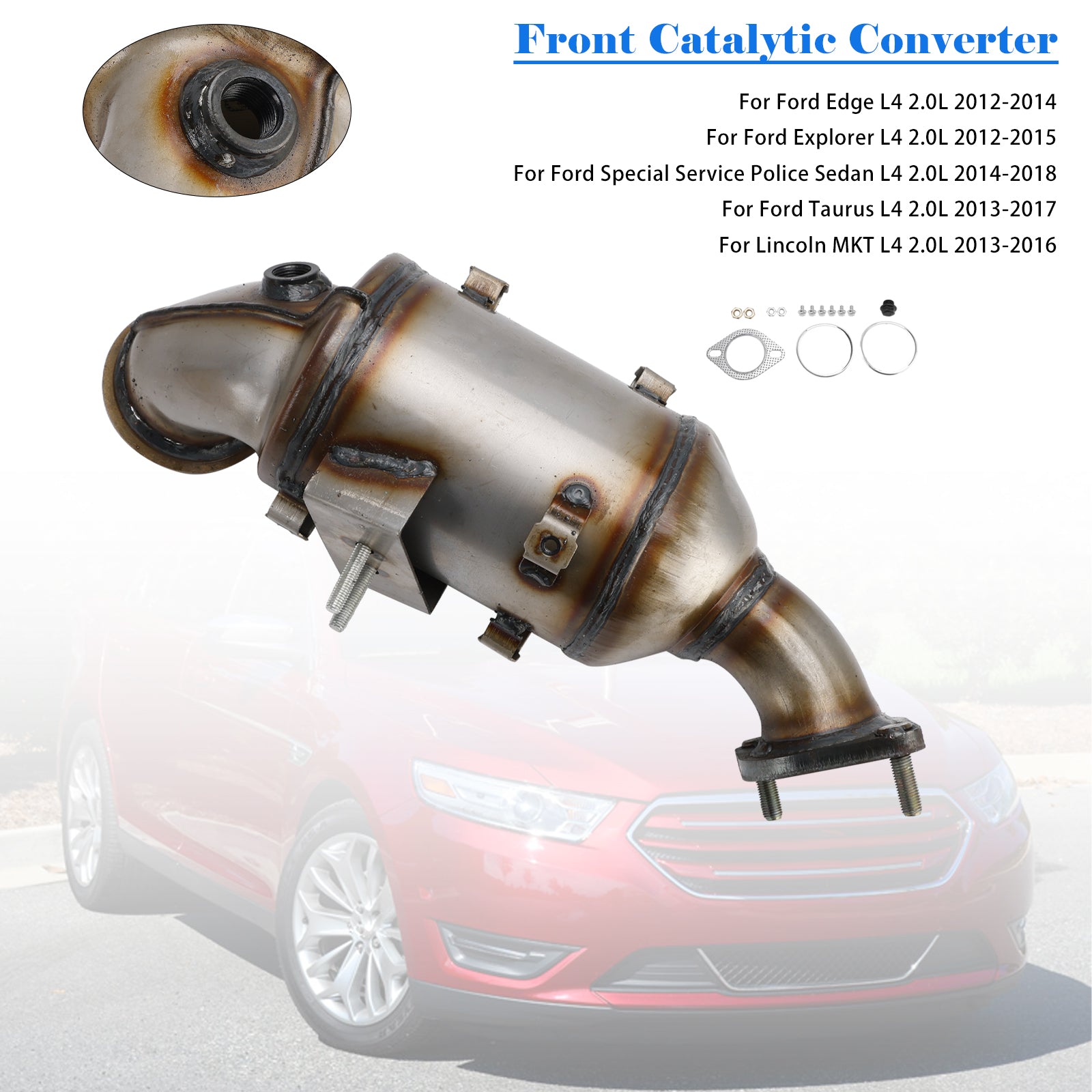 Front Catalytic Converter for Ford Edge 2.0L Turbo 2012-2014 OBD II