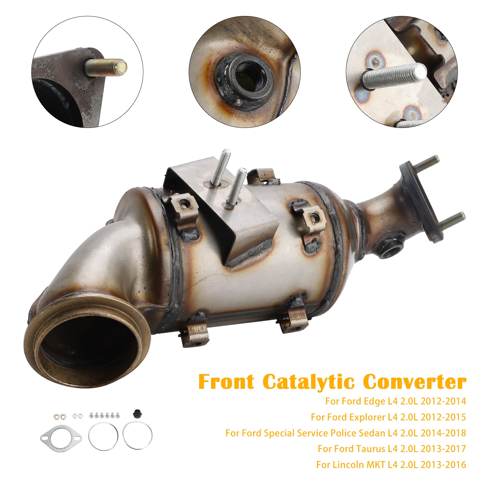 Front Catalytic Converter for Ford Edge 2.0L Turbo 2012-2014 OBD II