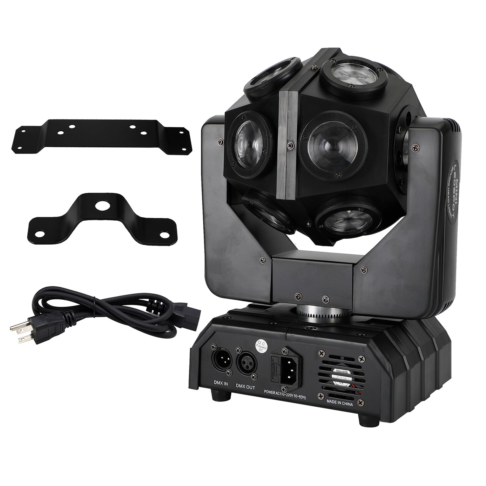 200W Moving Head 12 LED Rotating Beam Stage Light RGBW DJ Disco Party DMX US