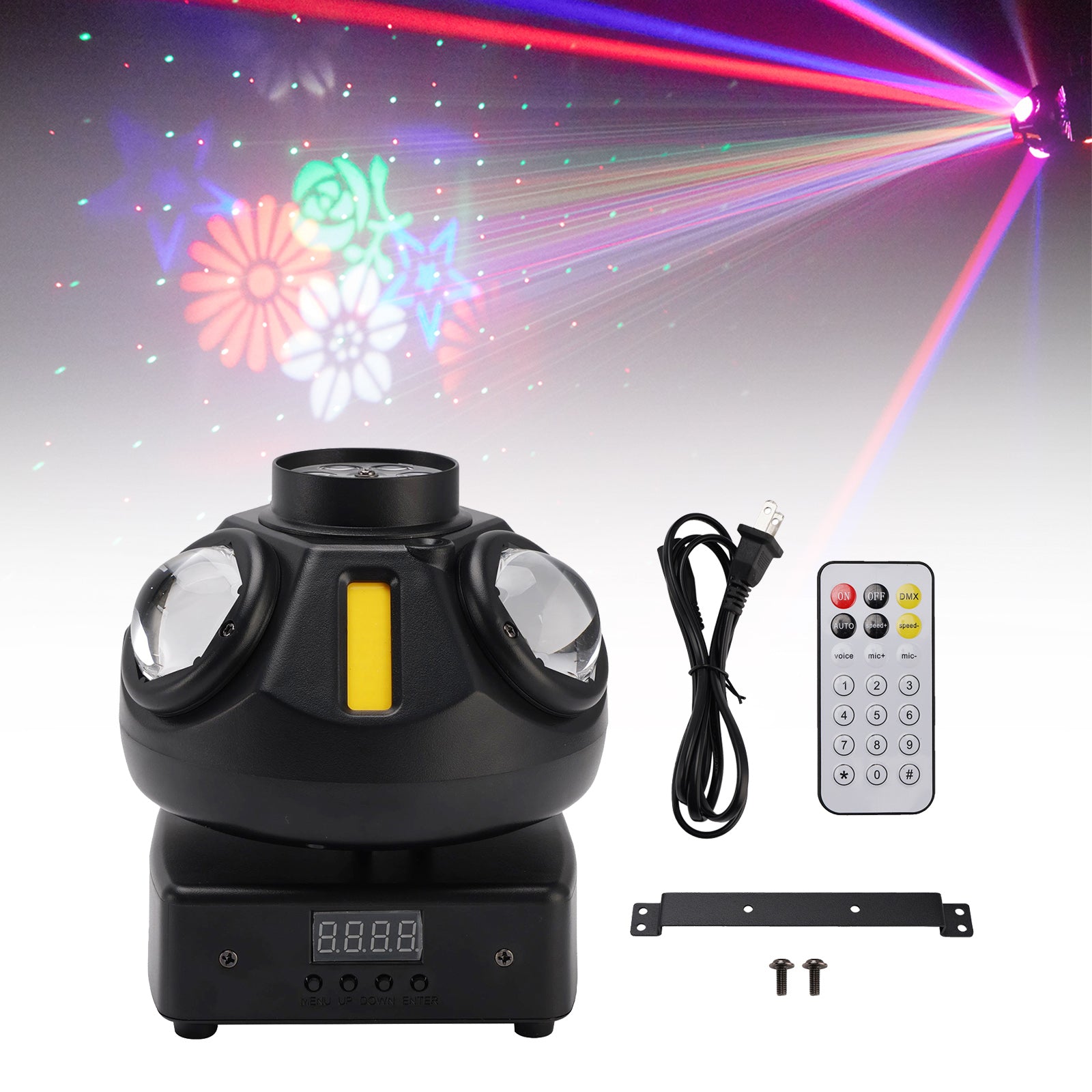 3 Head Magic Ball Beam 360 Degree Rotating DMX Moving head Light House Party