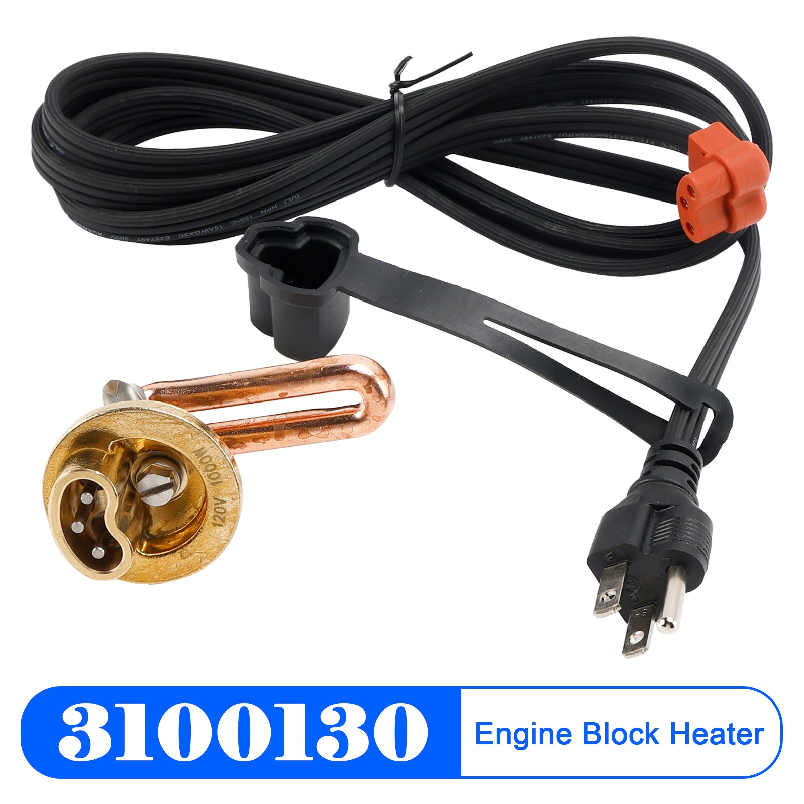 3100130 Engine Block Heater for Chevrolet 2001-2008 V8 6.6L Duramax 120V 1000W