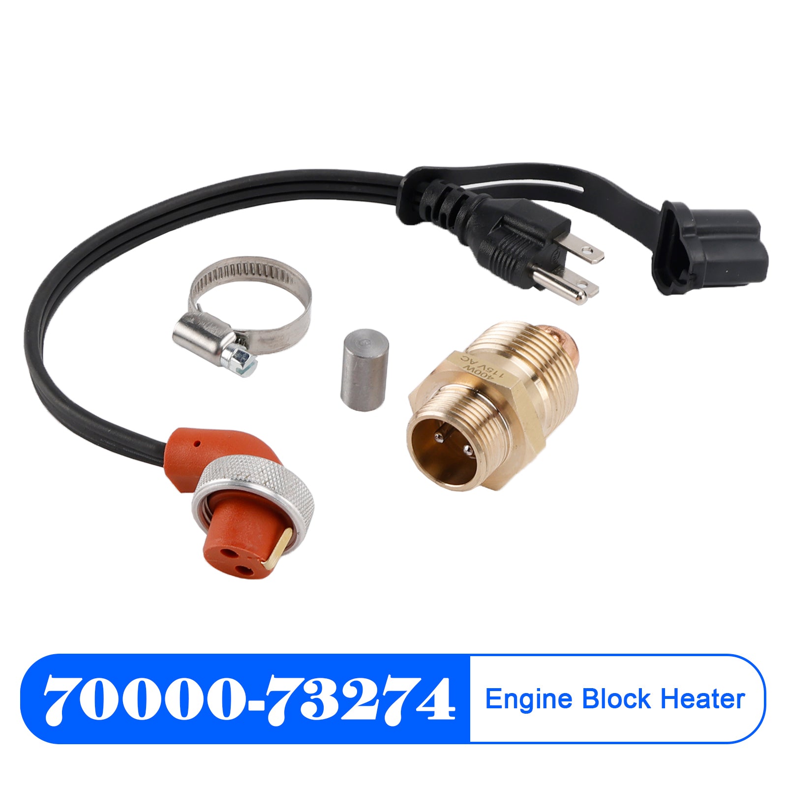 70000-73274 Engine Block Heater for Kubota B20 B26 B1550 B1700 115V 400W
