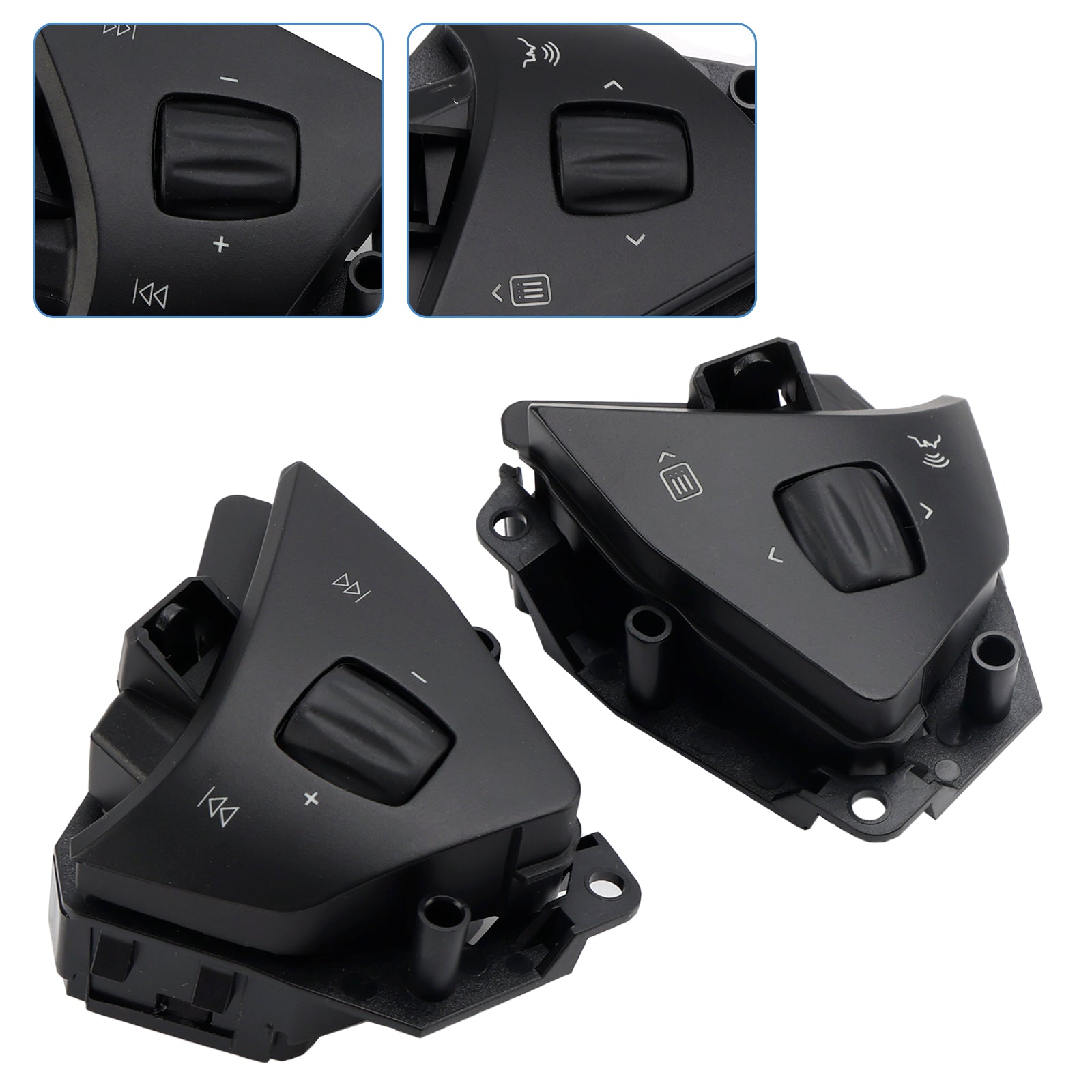 Left+Right Steering Wheel Audio Voice Control Button For Tesla Model S X 16-20